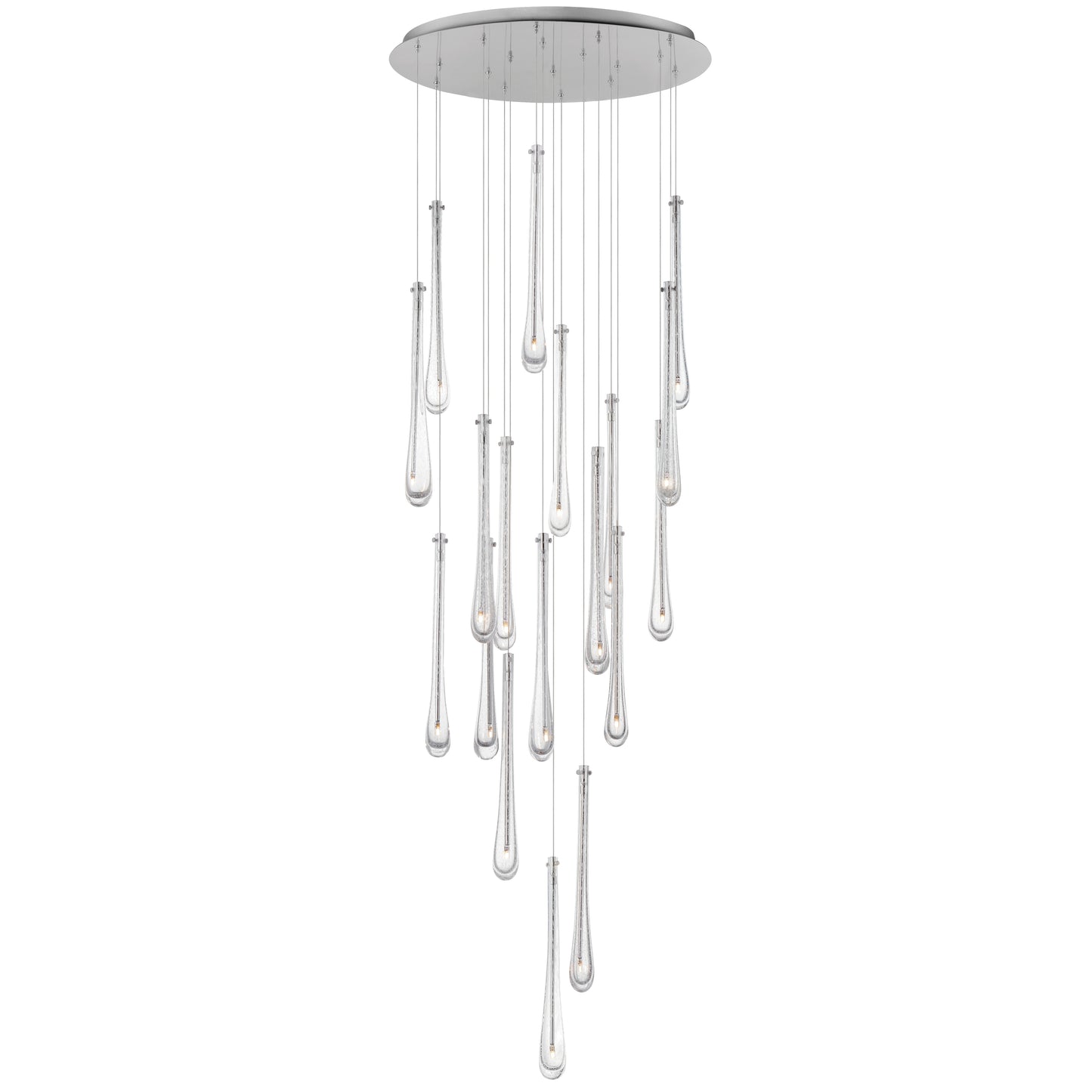 Stillo 18-Light LED Pendant Satin Nickel by ET2