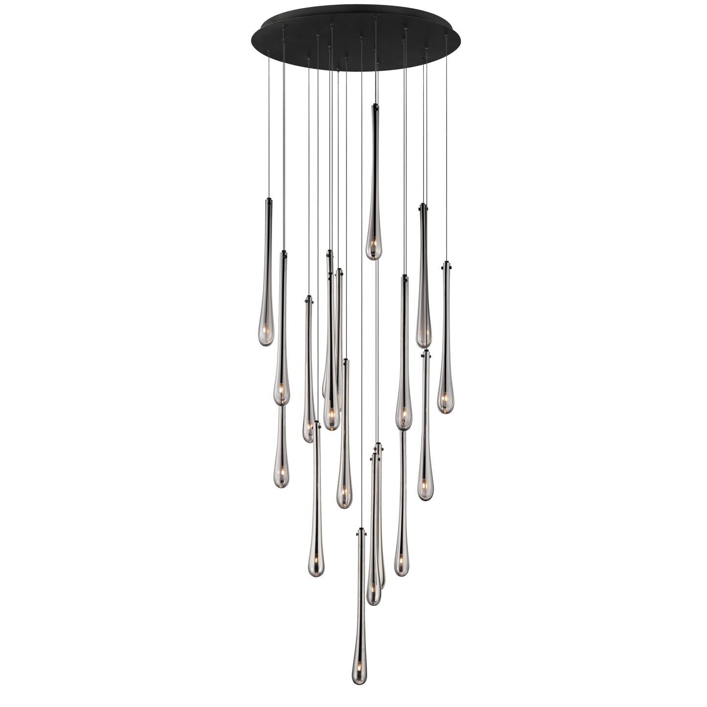 Stillo 18-Light LED Pendant Black by ET2