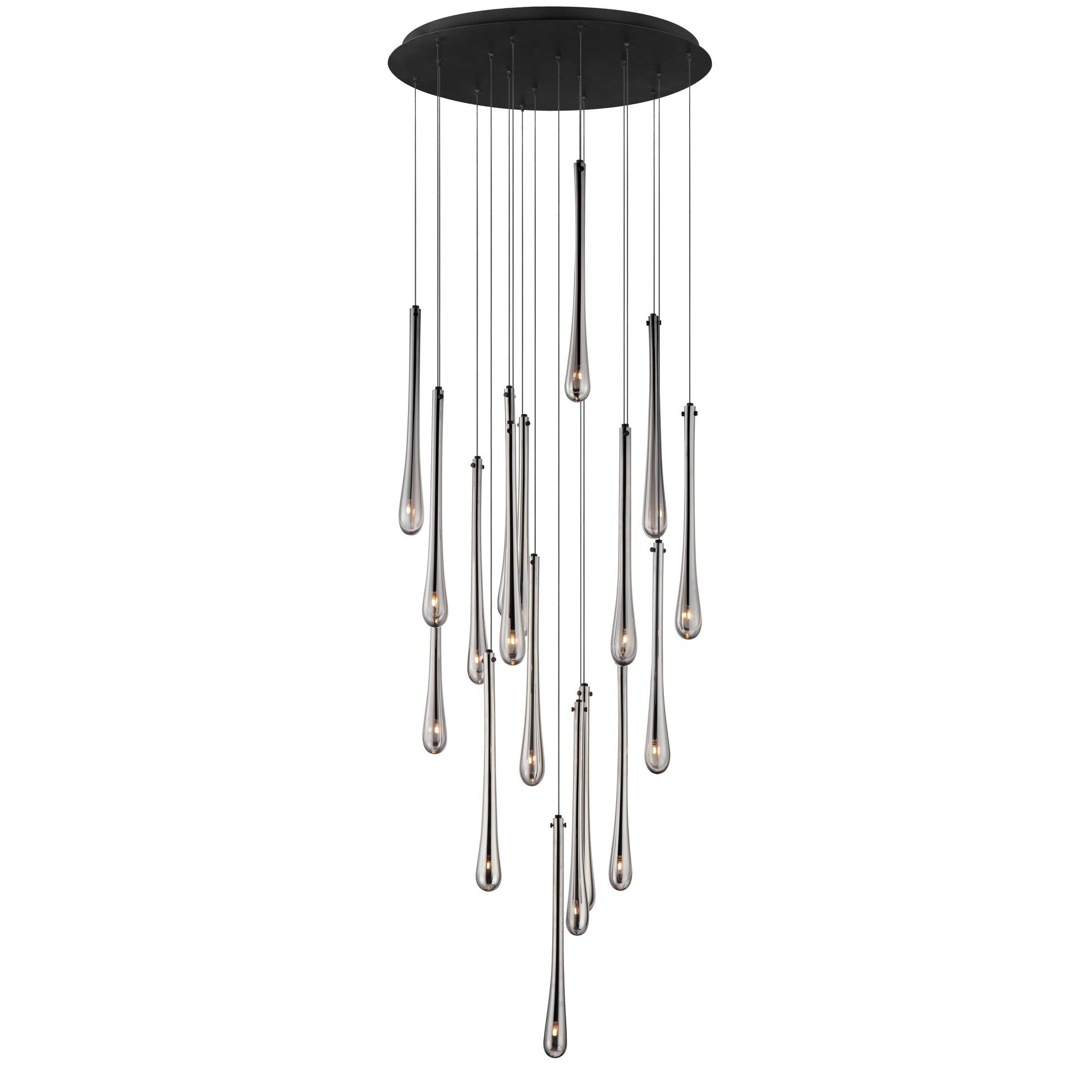 Stillo 18-Light LED Pendant Black by ET2