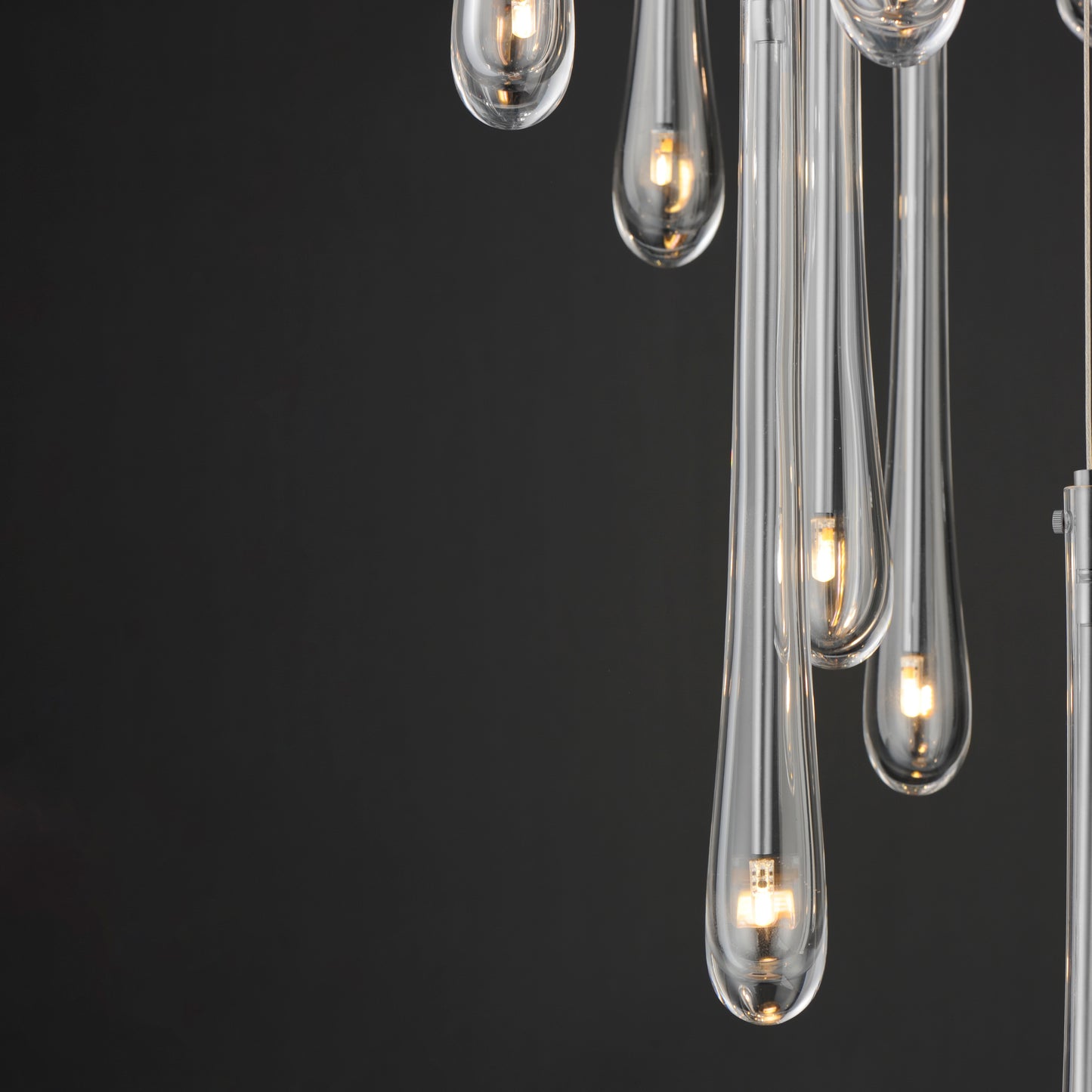 Stillo 18-Light LED Pendant Satin Nickel by ET2