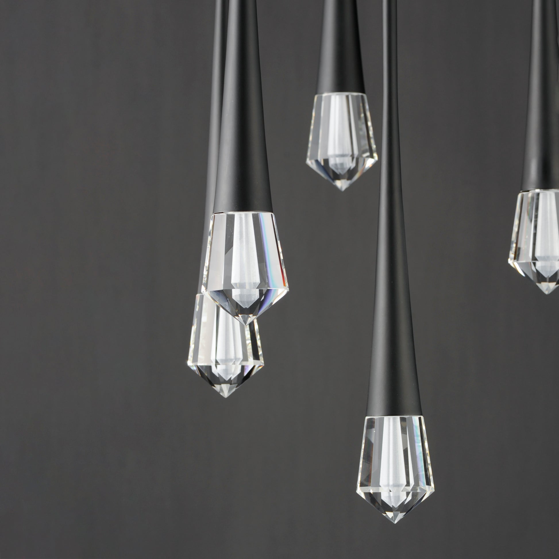 Pierce 5-Light LED Pendant Black by ET2