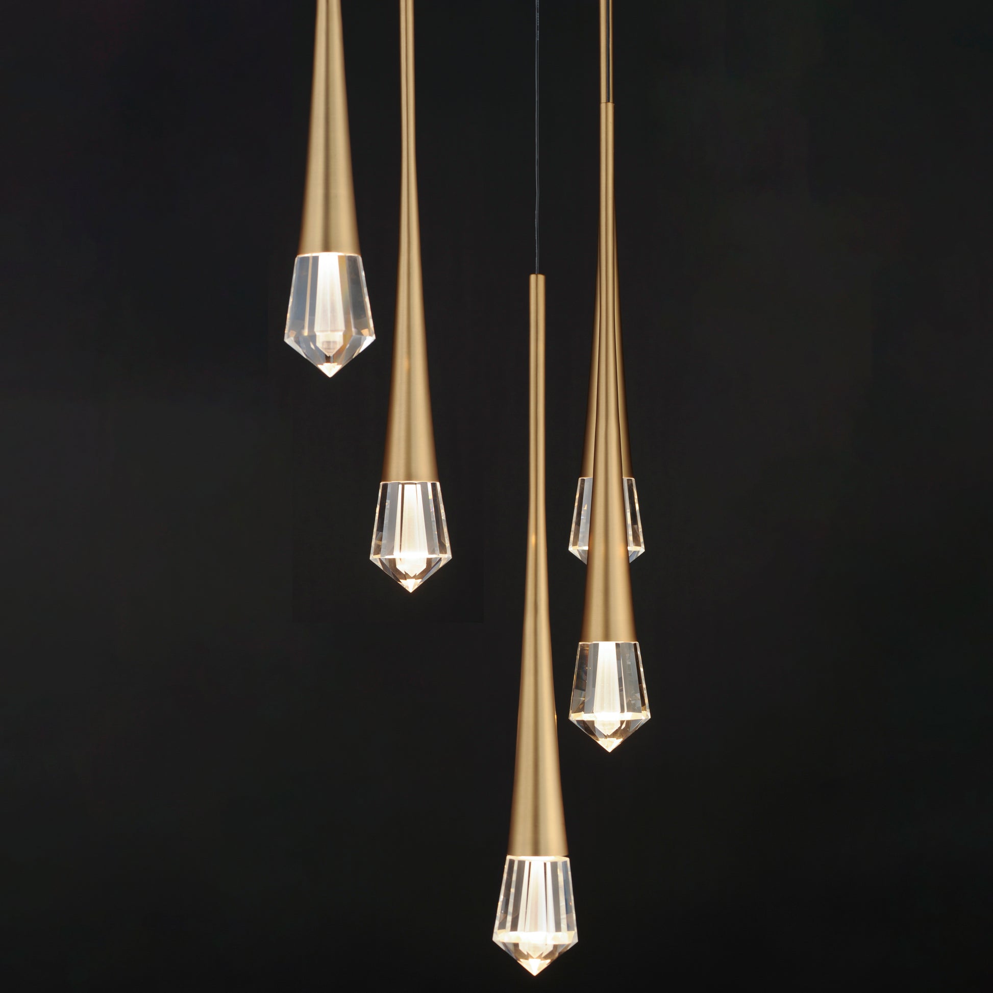 Pierce 5-Light LED Pendant Gold by ET2