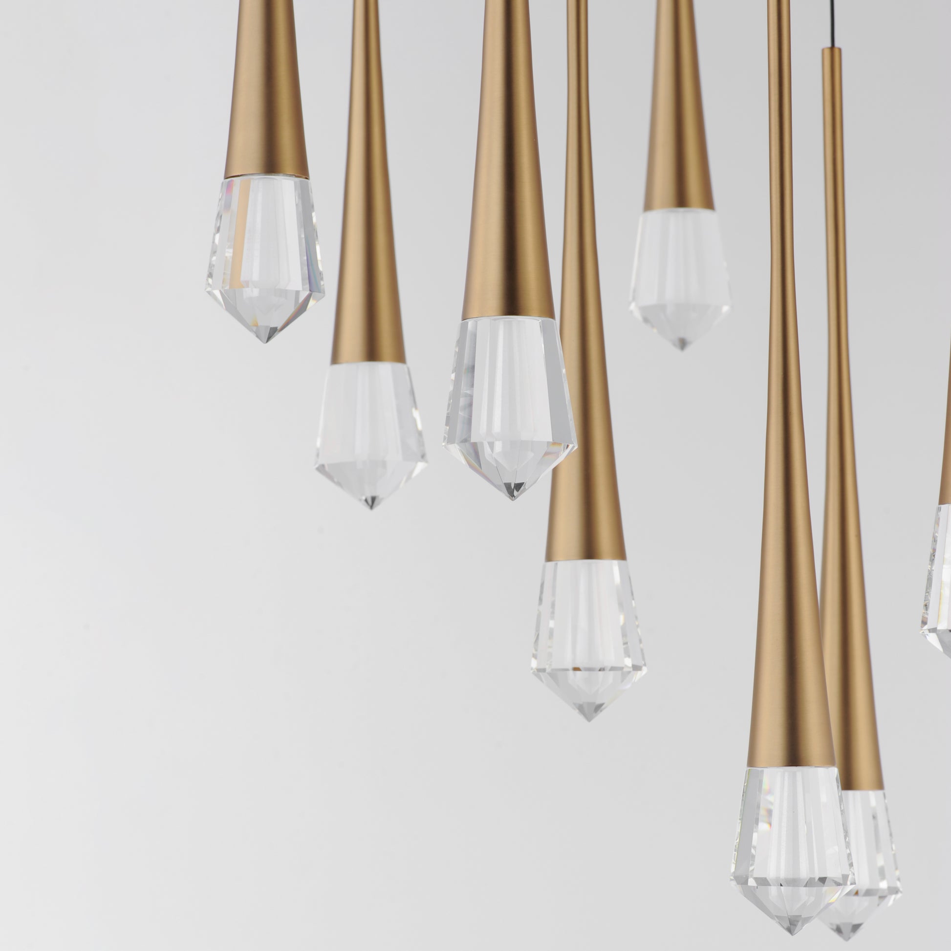 Pierce 9-Light LED Pendant Gold by ET2