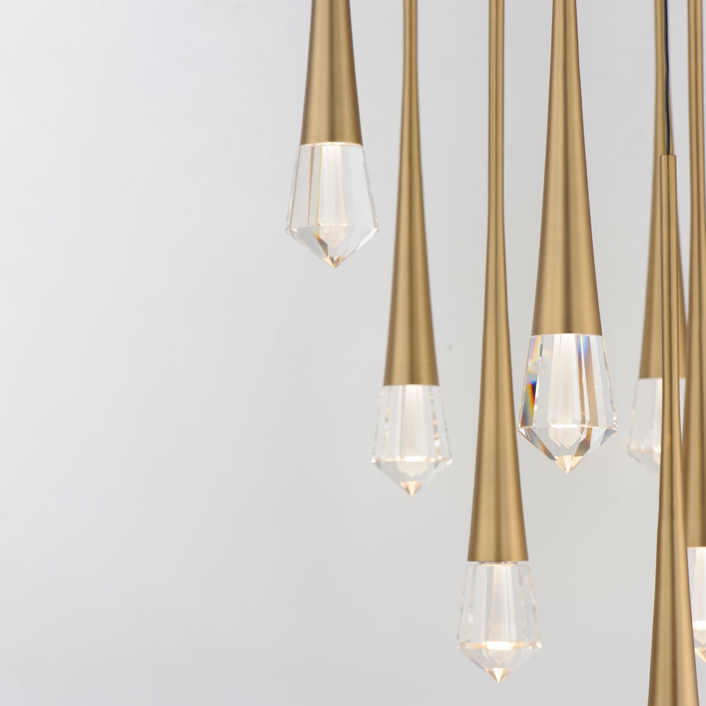 Pierce 9-Light LED Pendant Gold by ET2