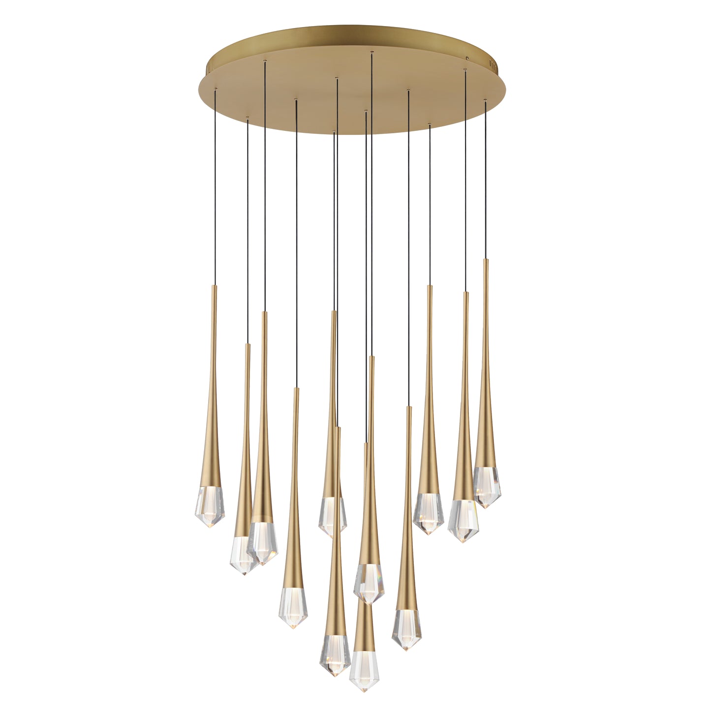Pierce 12-Light LED Pendant Gold by ET2
