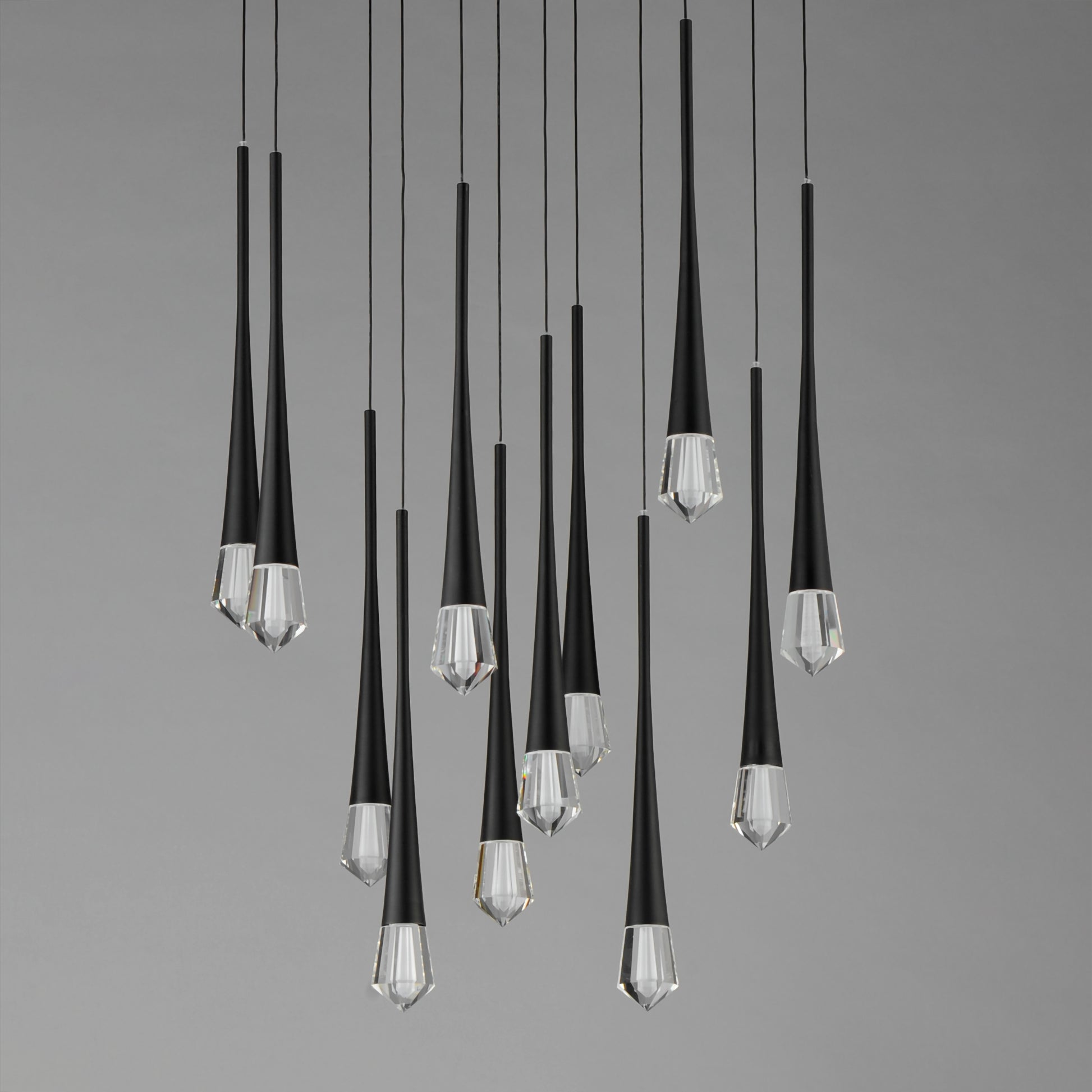 Pierce 12-Light LED Pendant Black by ET2