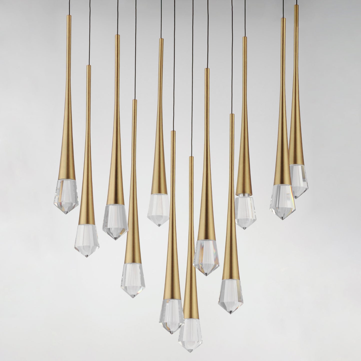 Pierce 12-Light LED Pendant Gold by ET2