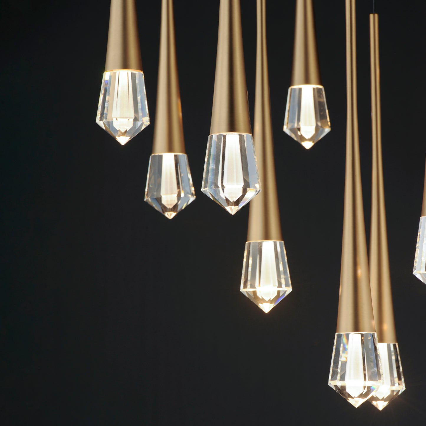 Pierce 12-Light LED Pendant Gold by ET2