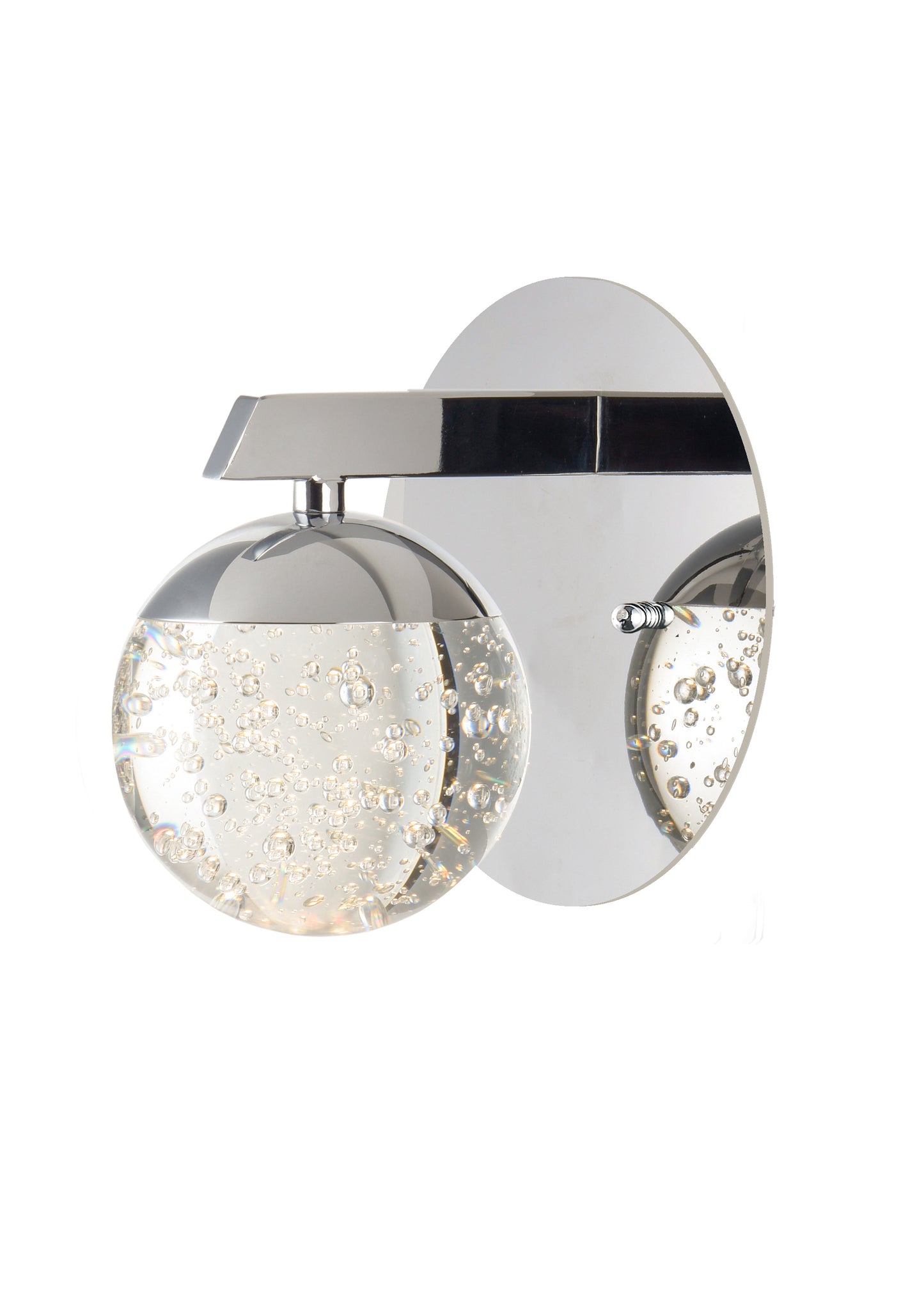 Orb II LED Wall Sconce Polished Chrome by ET2