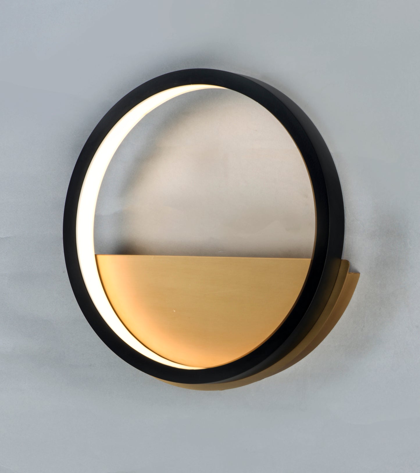 Hoopla LED Wall Sconce Black/Gold by ET2
