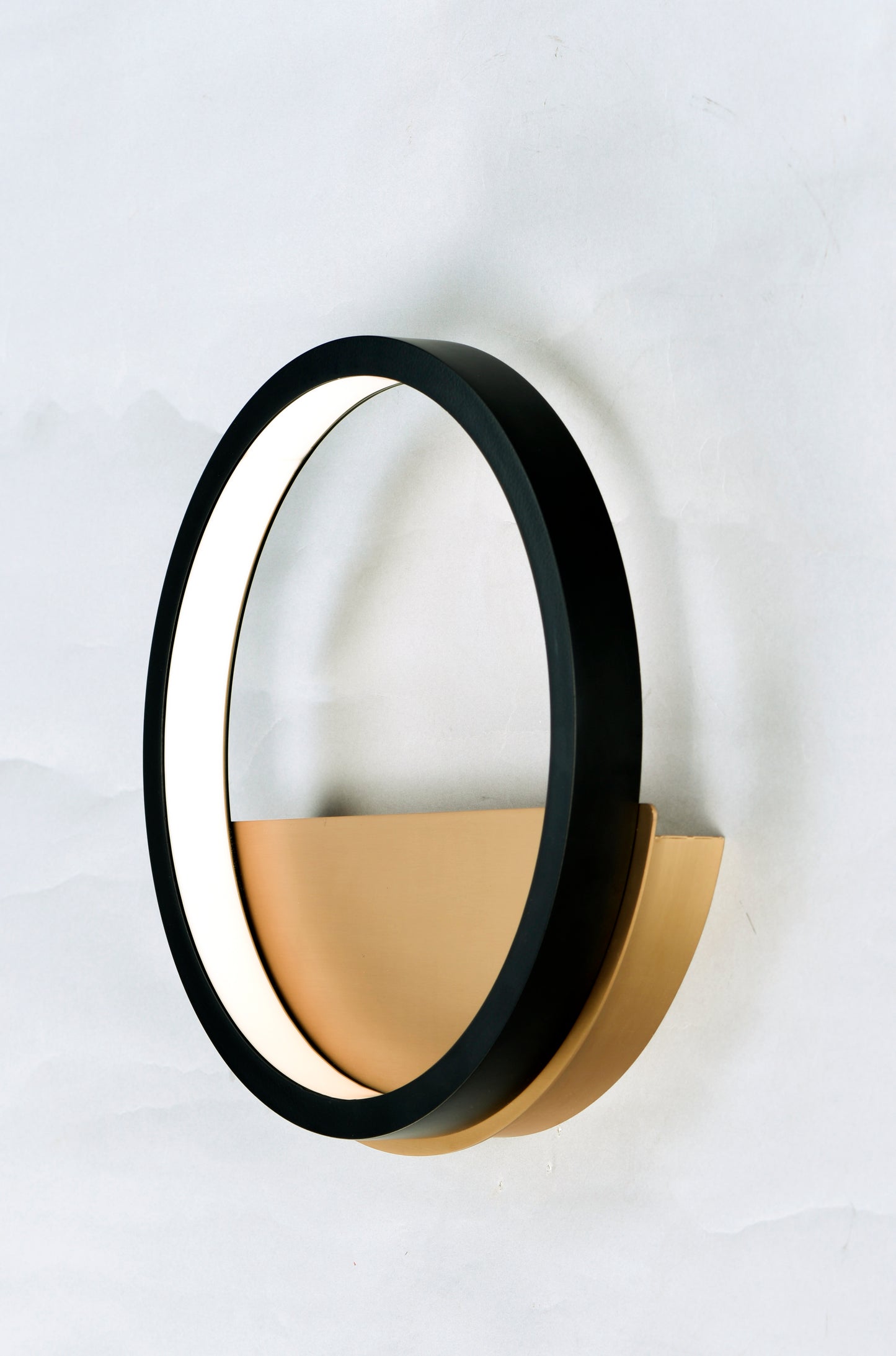 Hoopla LED Wall Sconce Black/Gold by ET2