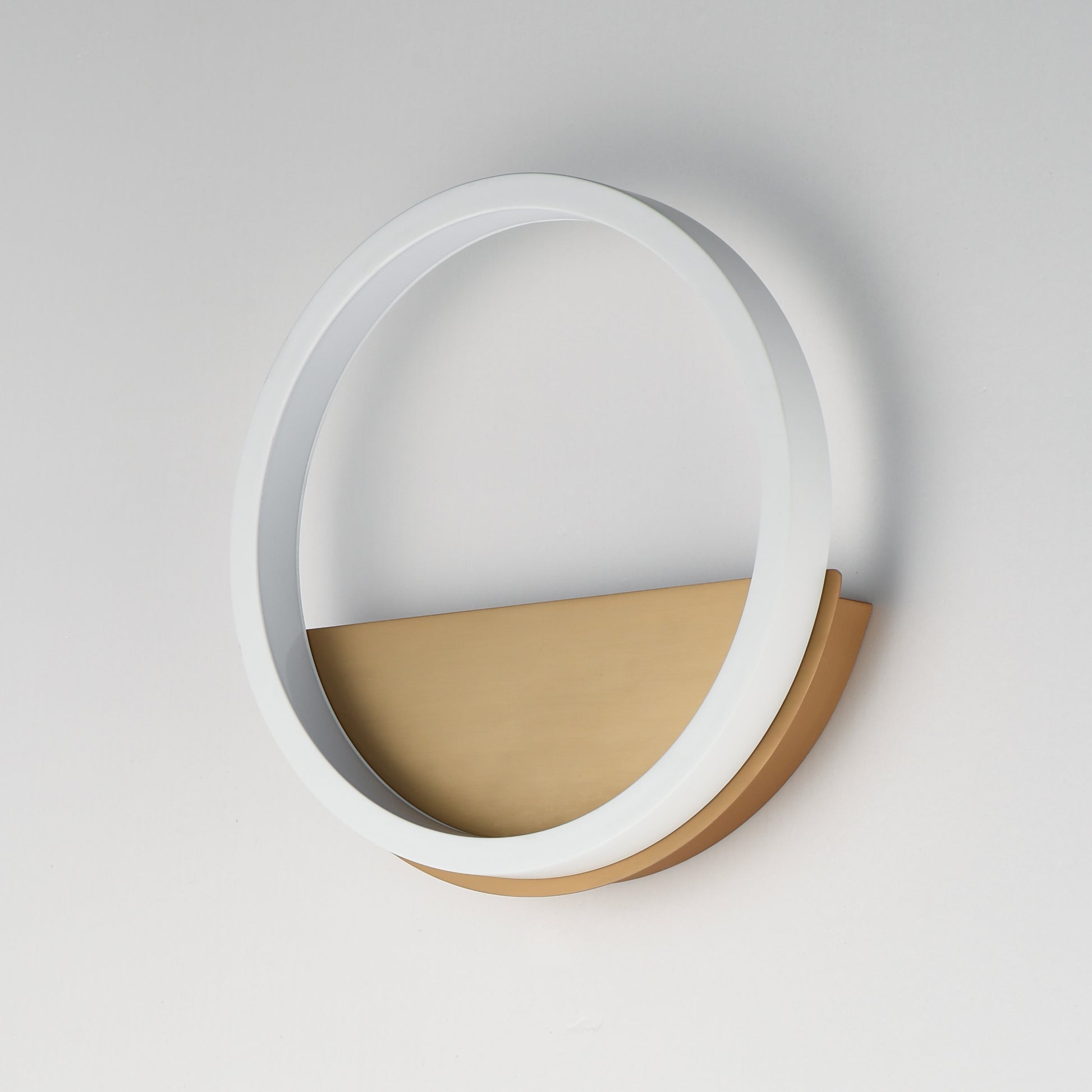 Hoopla LED Wall Sconce White/Gold by ET2
