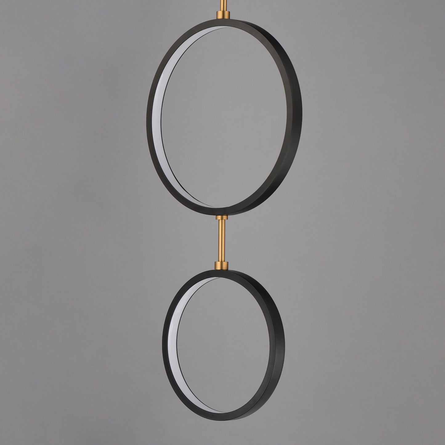 Hoopla 3-Light LED Pendant Black/Gold by ET2