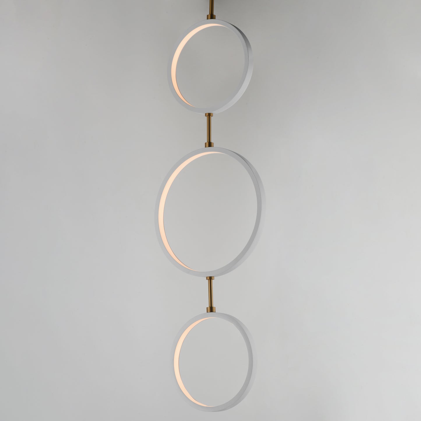 Hoopla 3-Light LED Pendant White/Gold by ET2