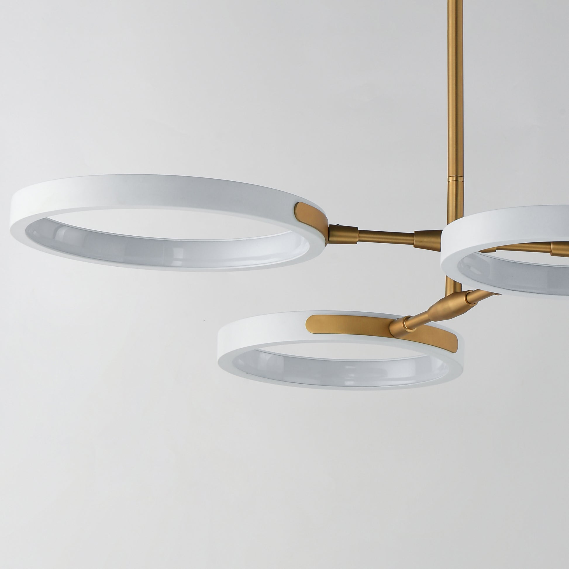 Hoopla 4-Light LED Pendant White/Gold by ET2