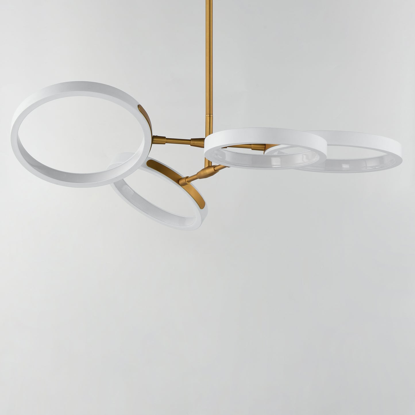 Hoopla 4-Light LED Pendant White/Gold by ET2