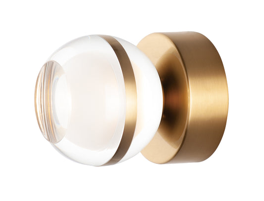 Swank LED Wall Sconce/Flush Mount Natural Aged Brass by ET2