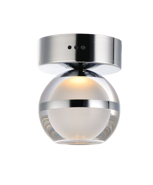 Swank LED Wall Sconce/Flush Mount Polished Chrome by ET2