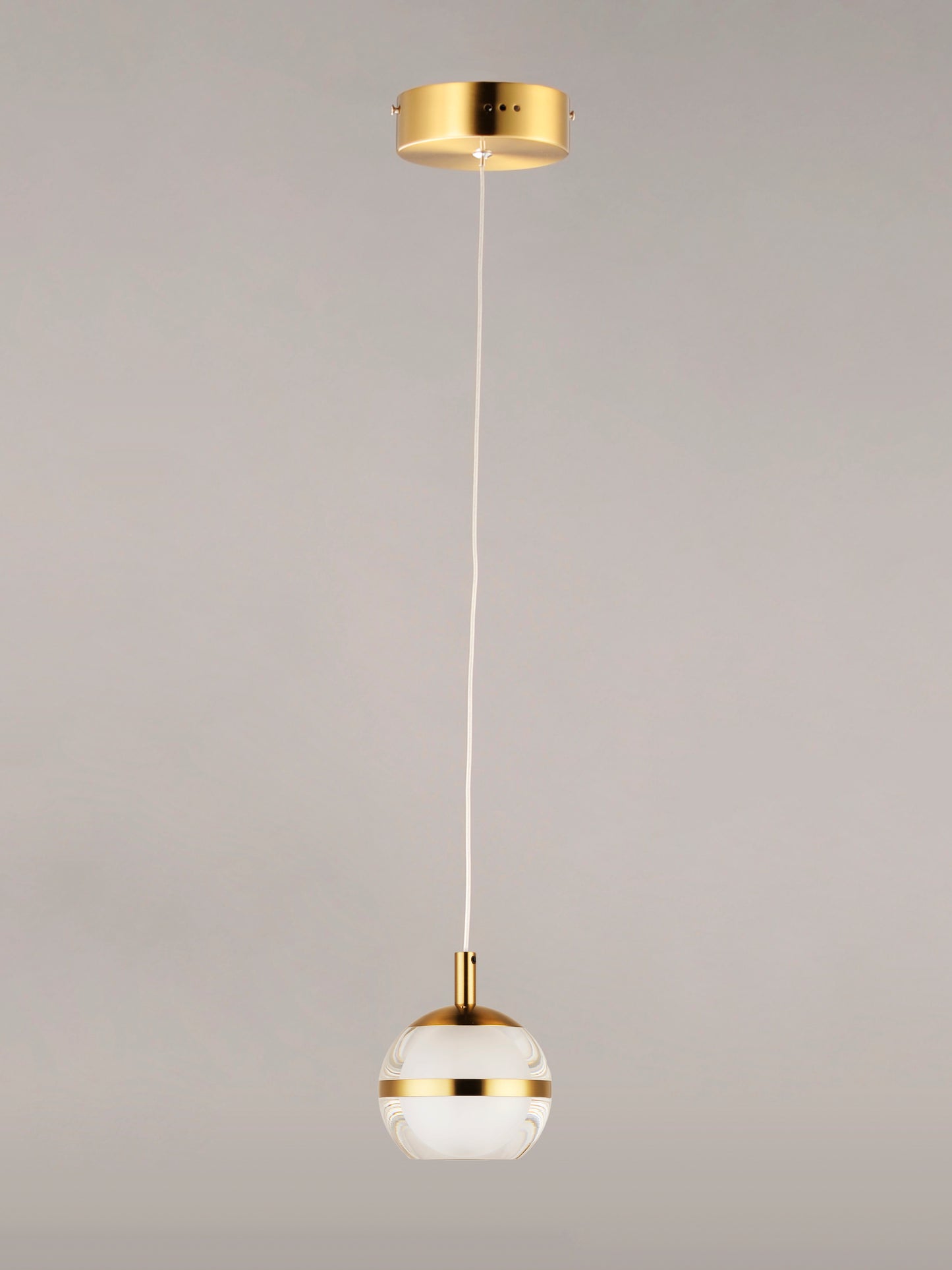 Swank LED Pendant Natural Aged Brass by ET2
