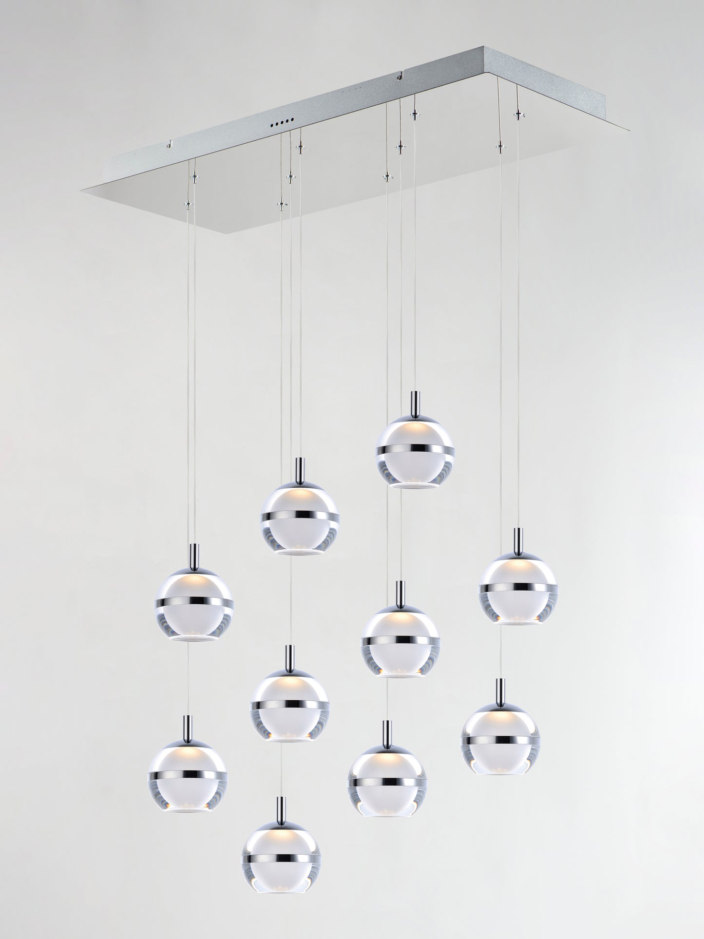 Swank LED 10-Light Linear Pendant Polished Chrome by ET2