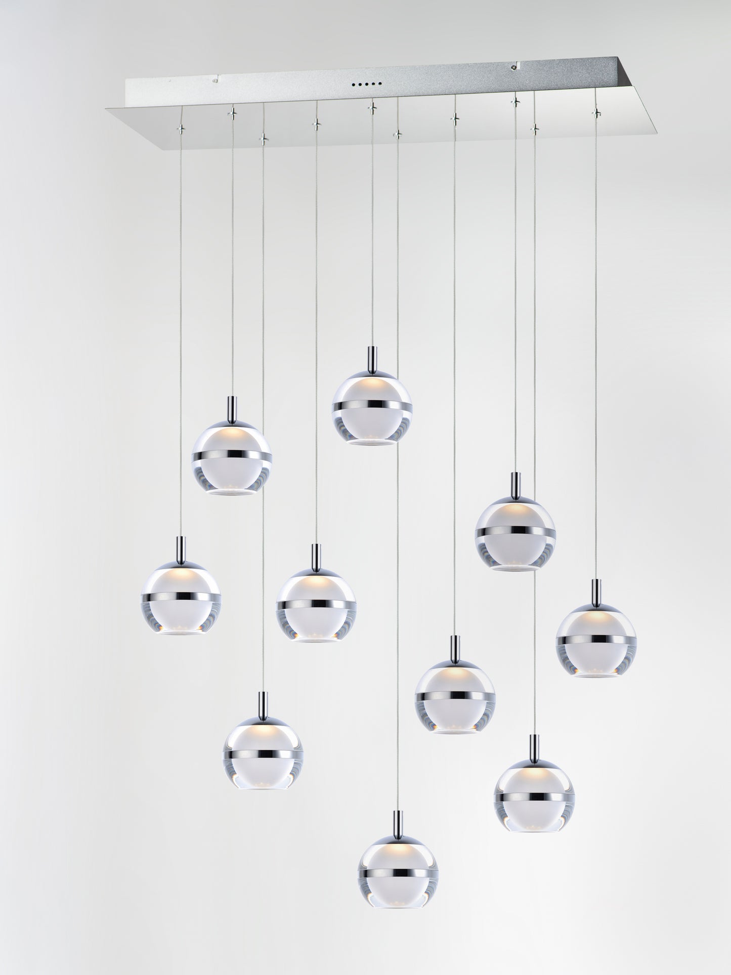 Swank LED 10-Light Linear Pendant Polished Chrome by ET2