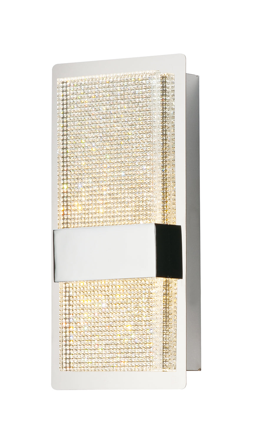 Sparkler 2-Light LED Wall Sconce Polished Chrome by ET2