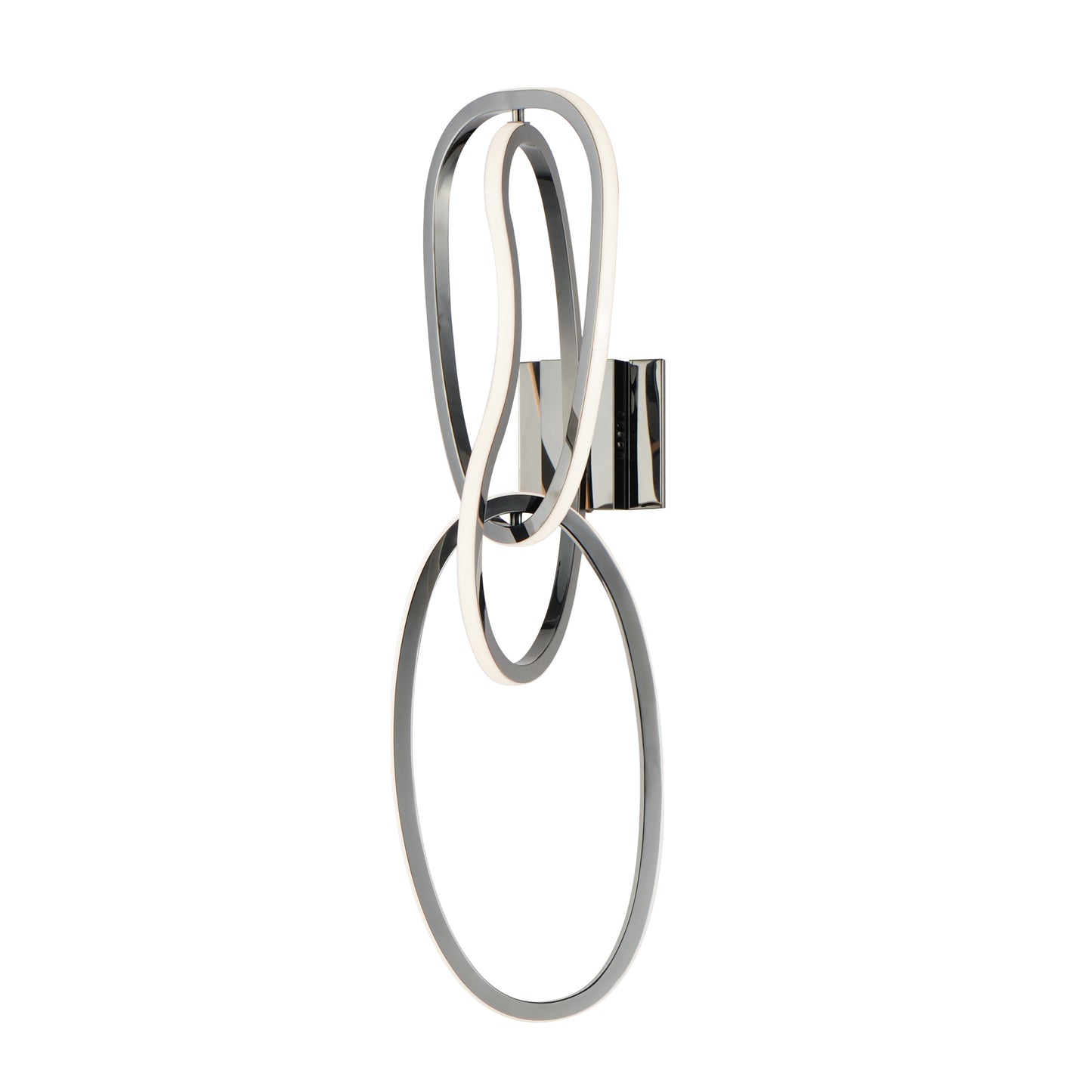 Unity 3-Light LED Wall Sconce Black Chrome by ET2
