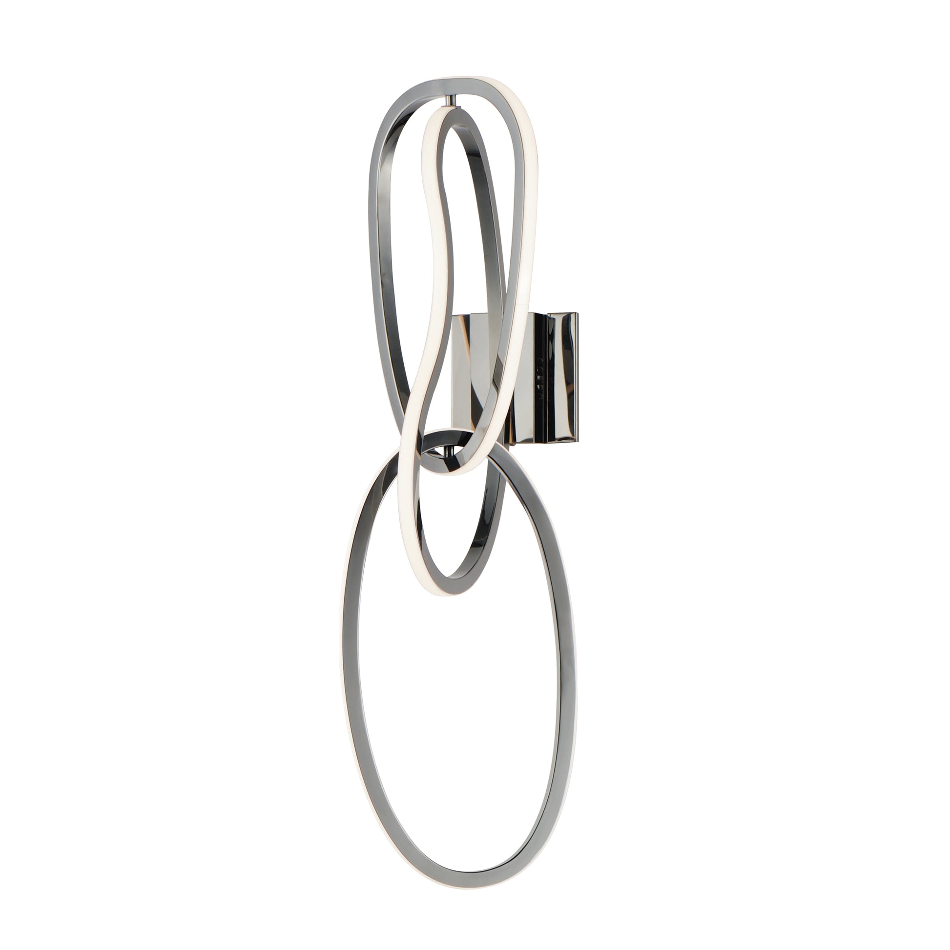 Unity 3-Light LED Wall Sconce Black Chrome by ET2