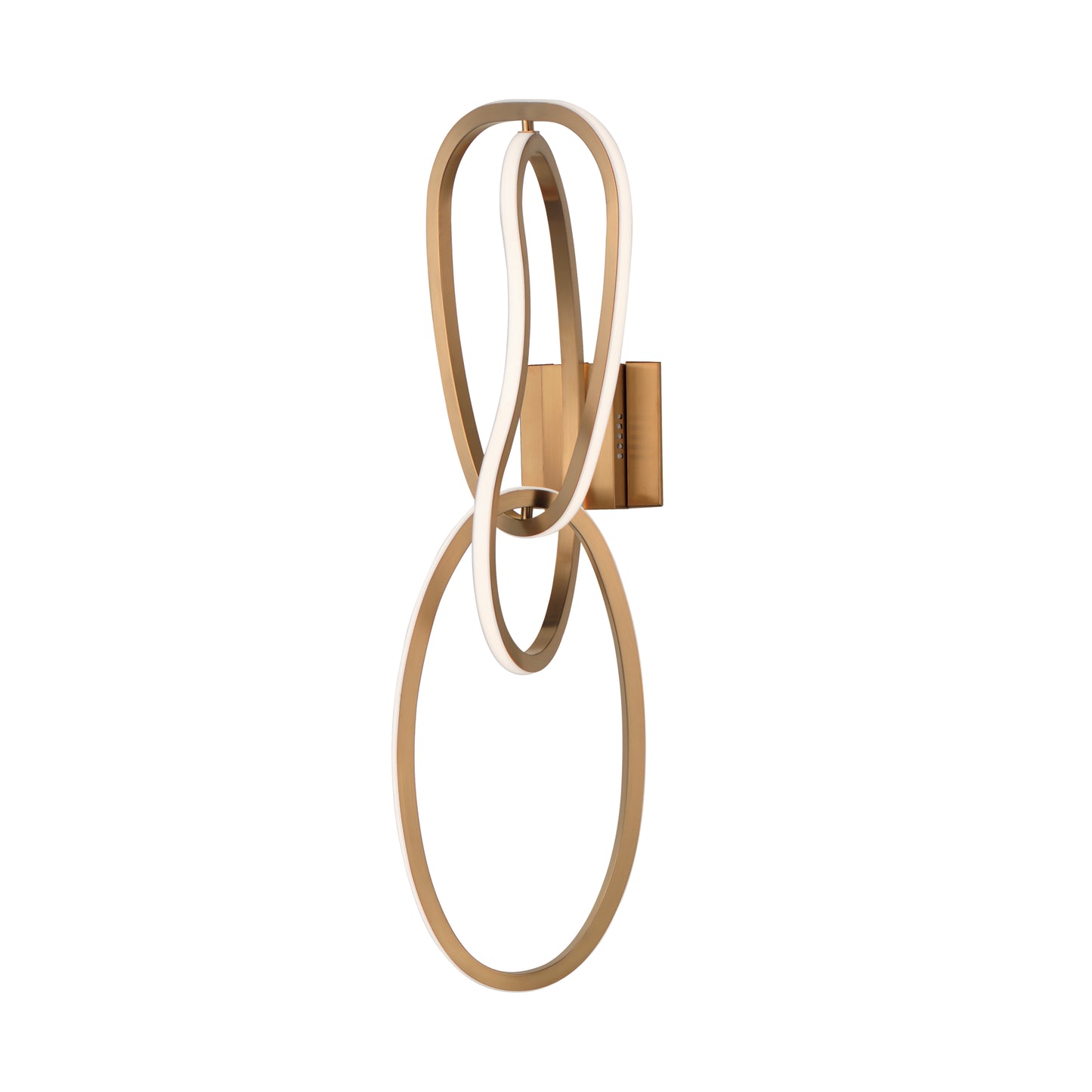 Unity 3-Light LED Wall Sconce Brushed Champagne by ET2