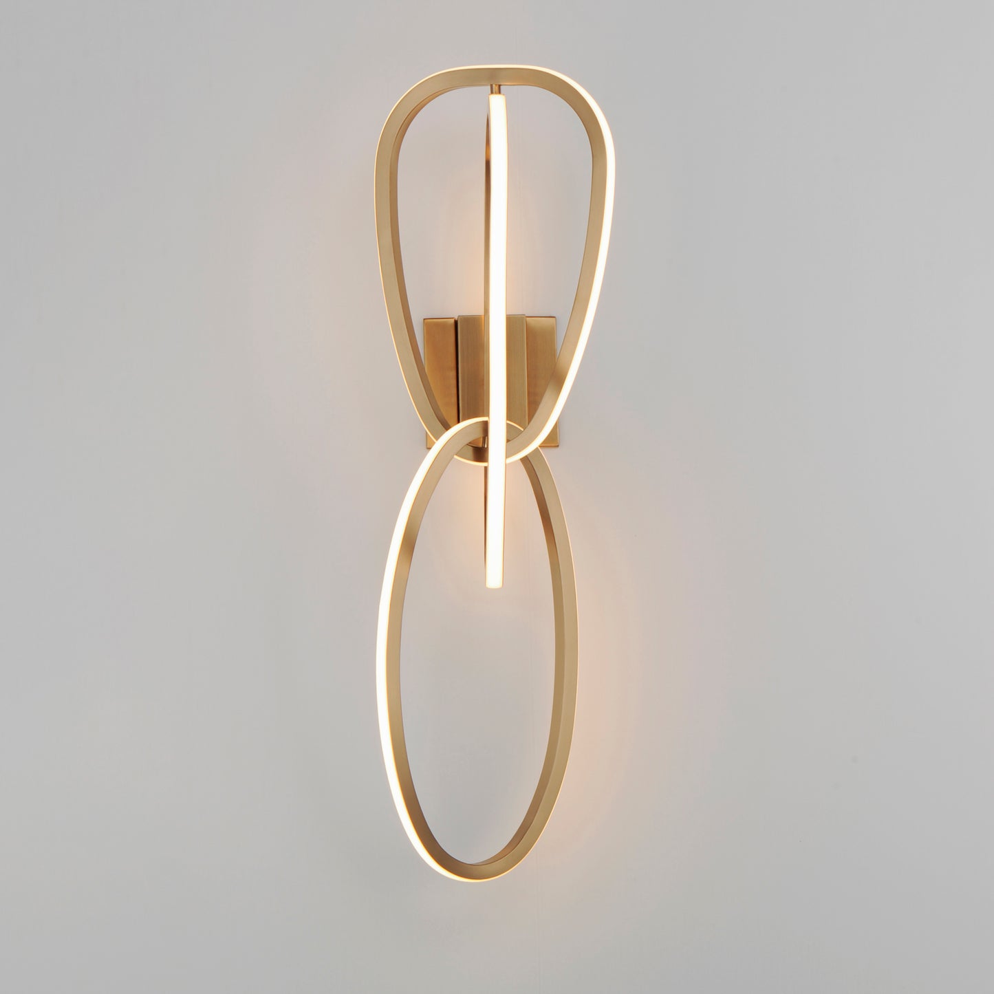 Unity 3-Light LED Wall Sconce Brushed Champagne by ET2