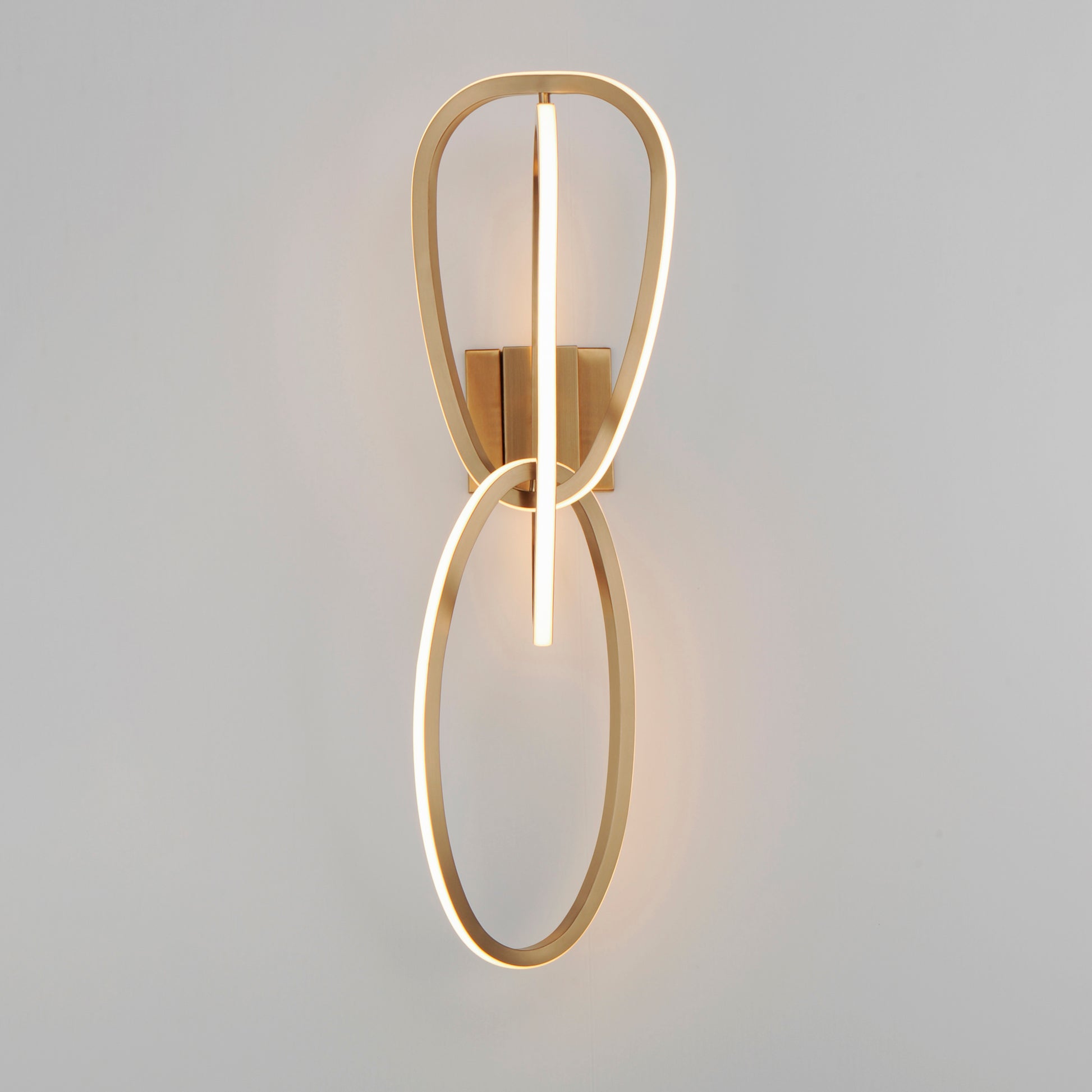 Unity 3-Light LED Wall Sconce Brushed Champagne by ET2