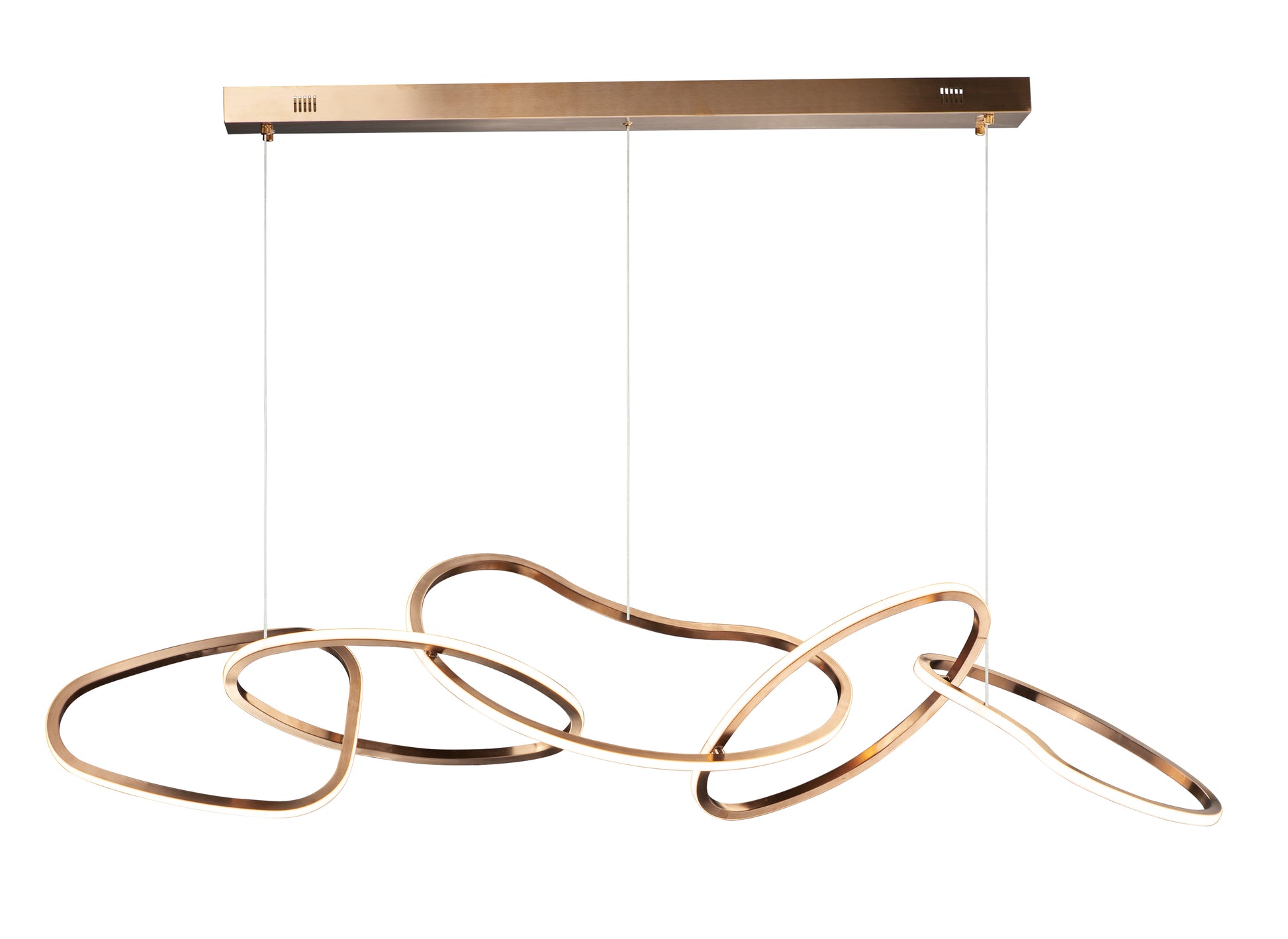 Unity 5-Light LED Pendant Brushed Champagne by ET2