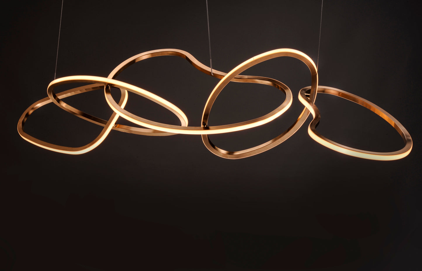 Unity 5-Light LED Pendant Brushed Champagne by ET2