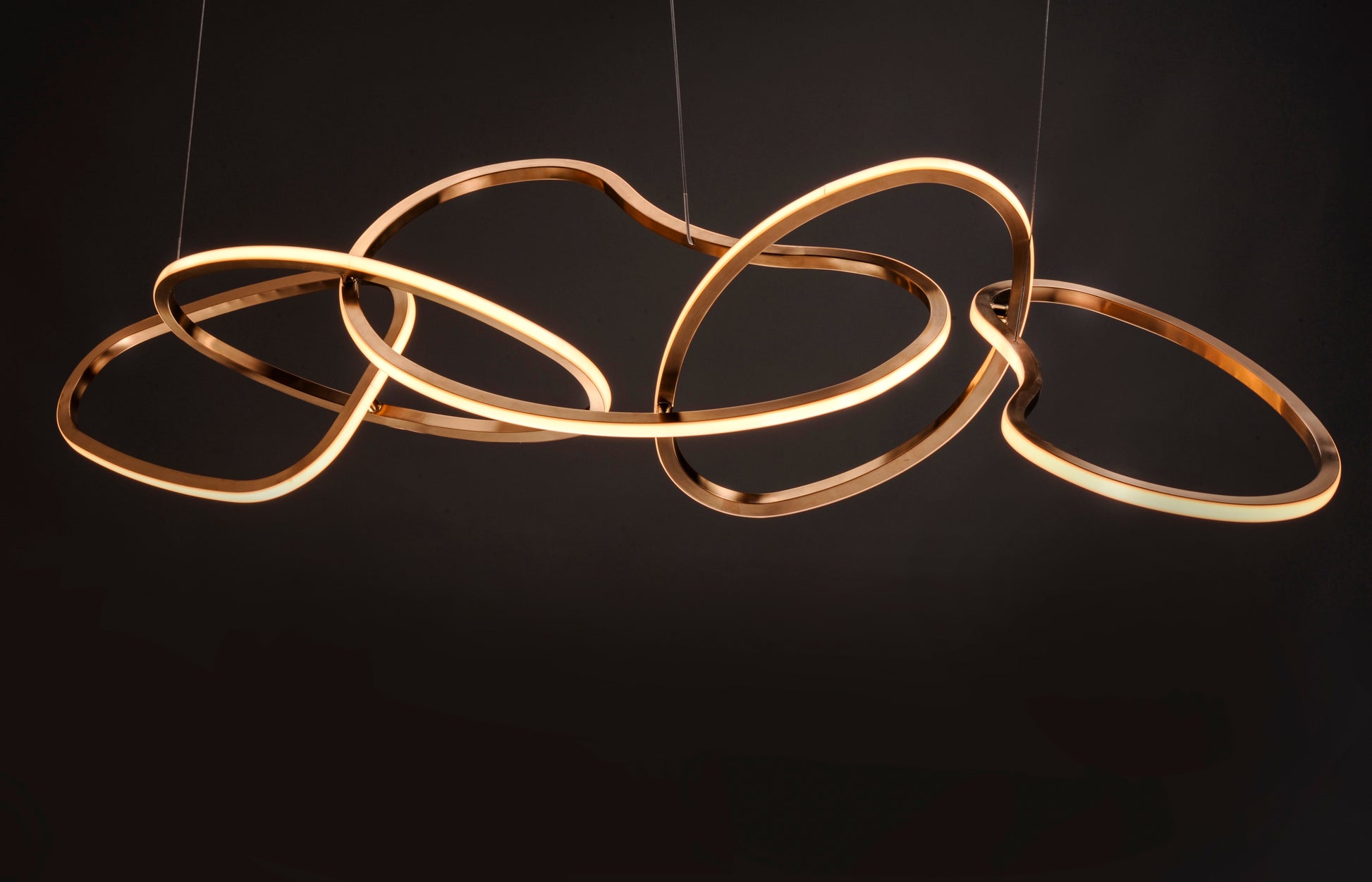 Unity 5-Light LED Pendant Brushed Champagne by ET2