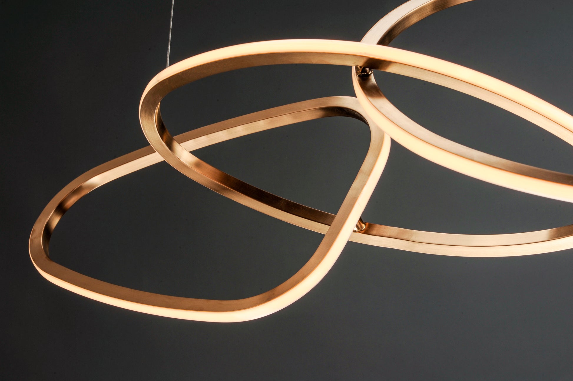 Unity 5-Light LED Pendant Brushed Champagne by ET2