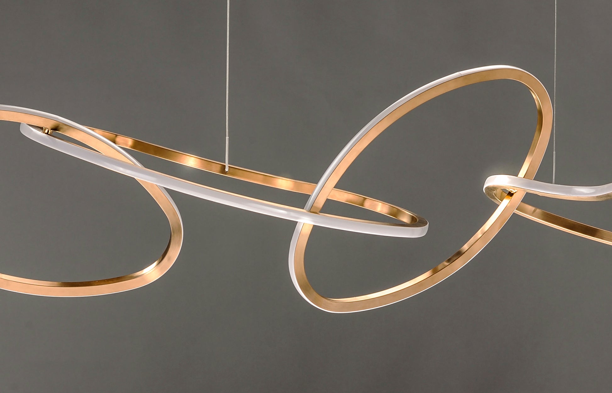 Unity 5-Light LED Pendant Brushed Champagne by ET2