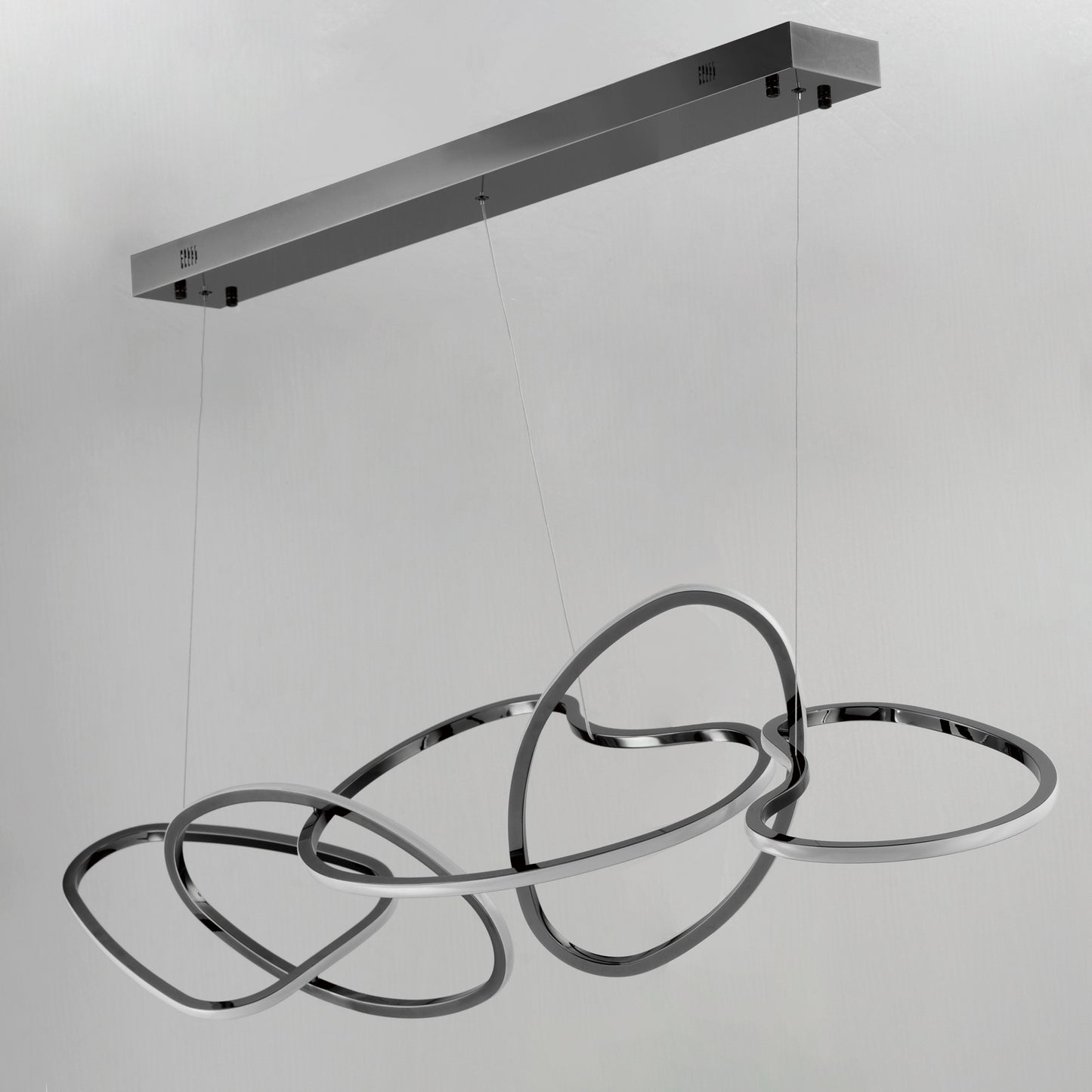 Unity 5-Light LED Pendant Black Chrome by ET2