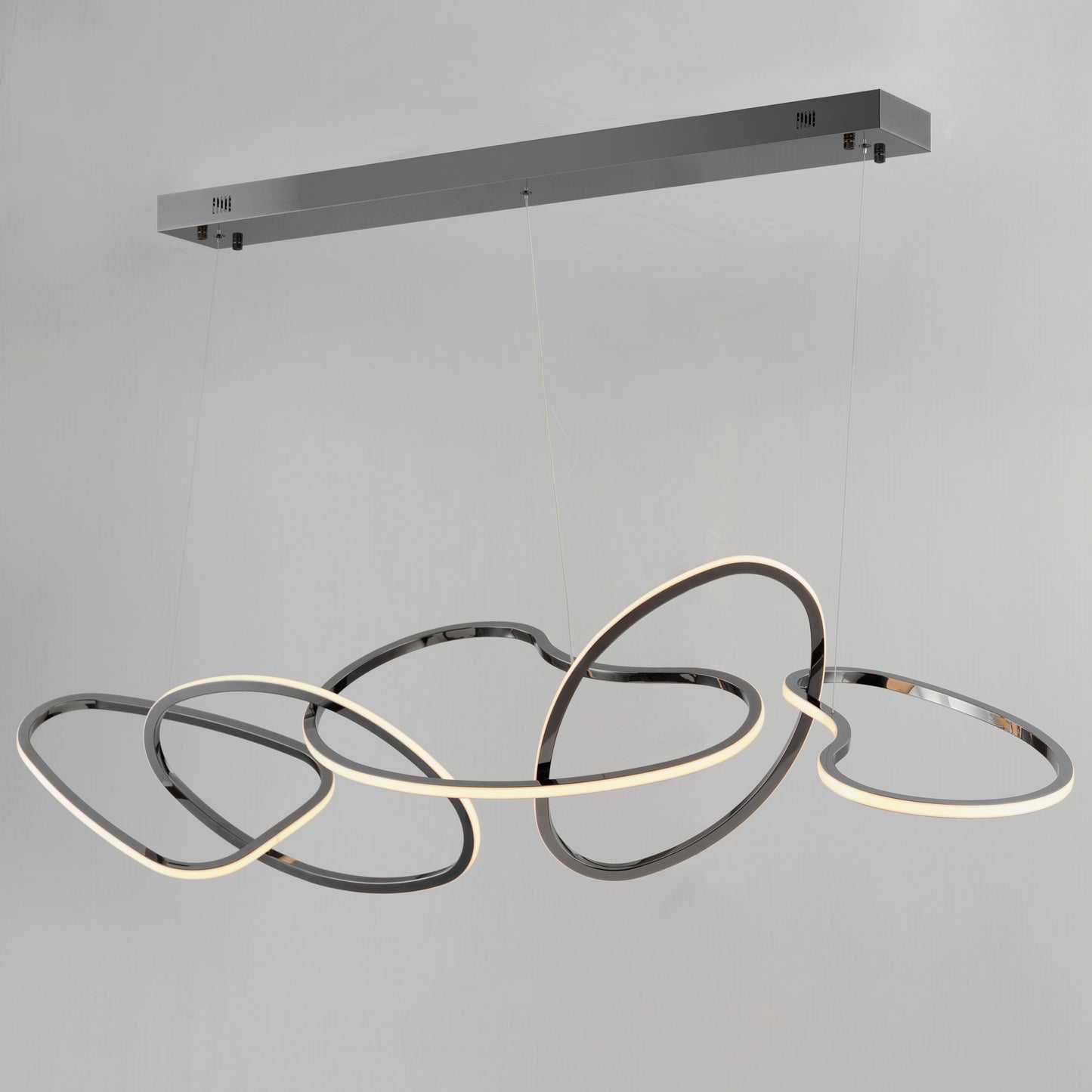 Unity 5-Light LED Pendant Black Chrome by ET2