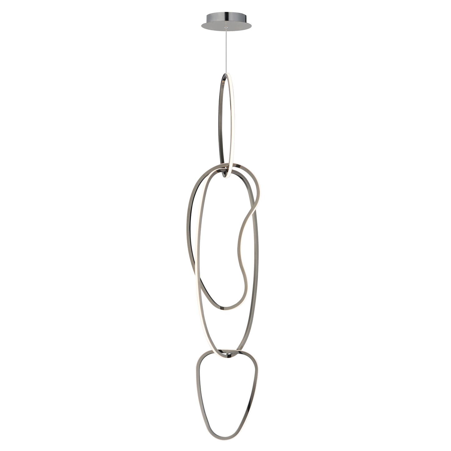 Unity Vertical LED Pendant Black Chrome by ET2