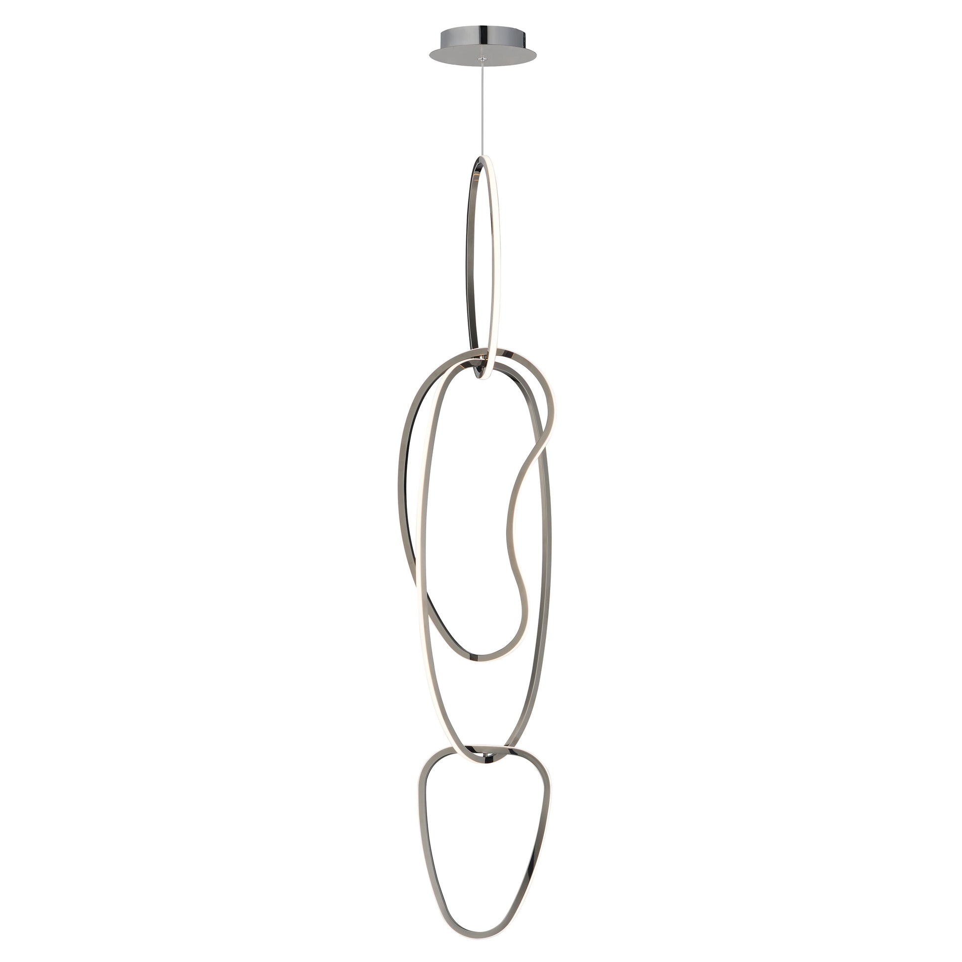 Unity Vertical LED Pendant Black Chrome by ET2