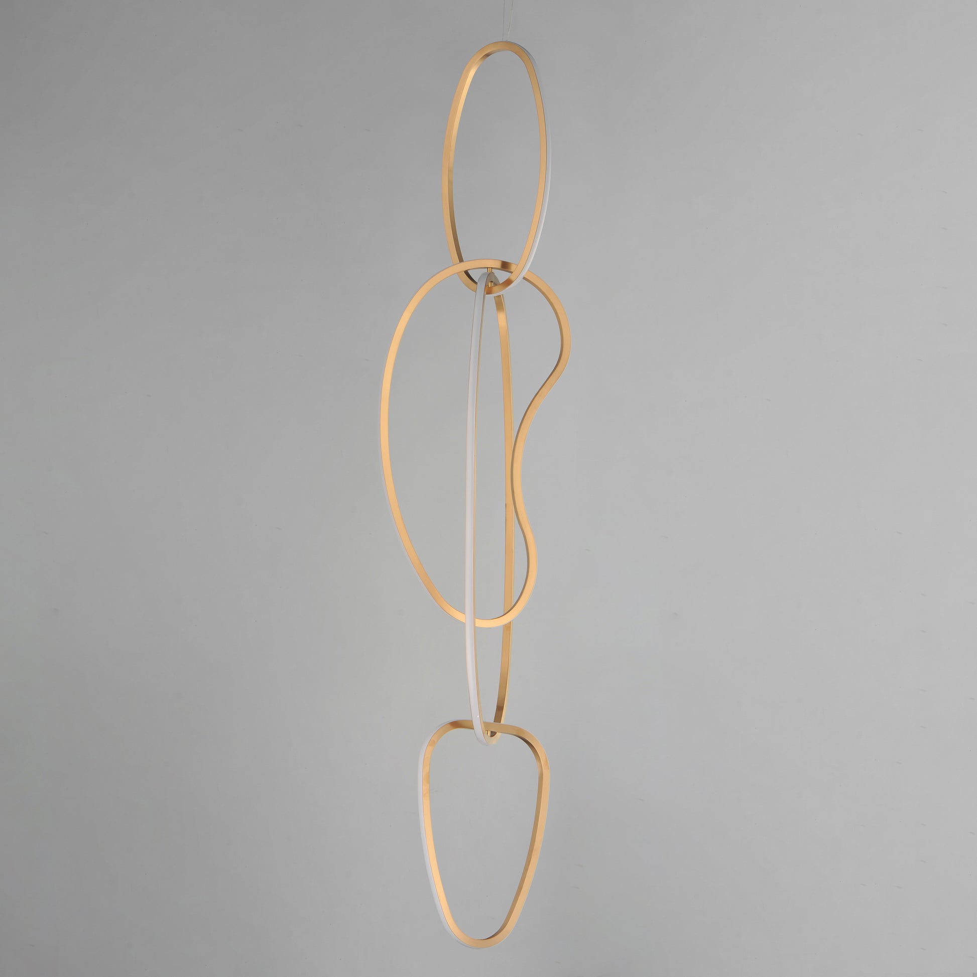 Unity Vertical LED Pendant Brushed Champagne by ET2