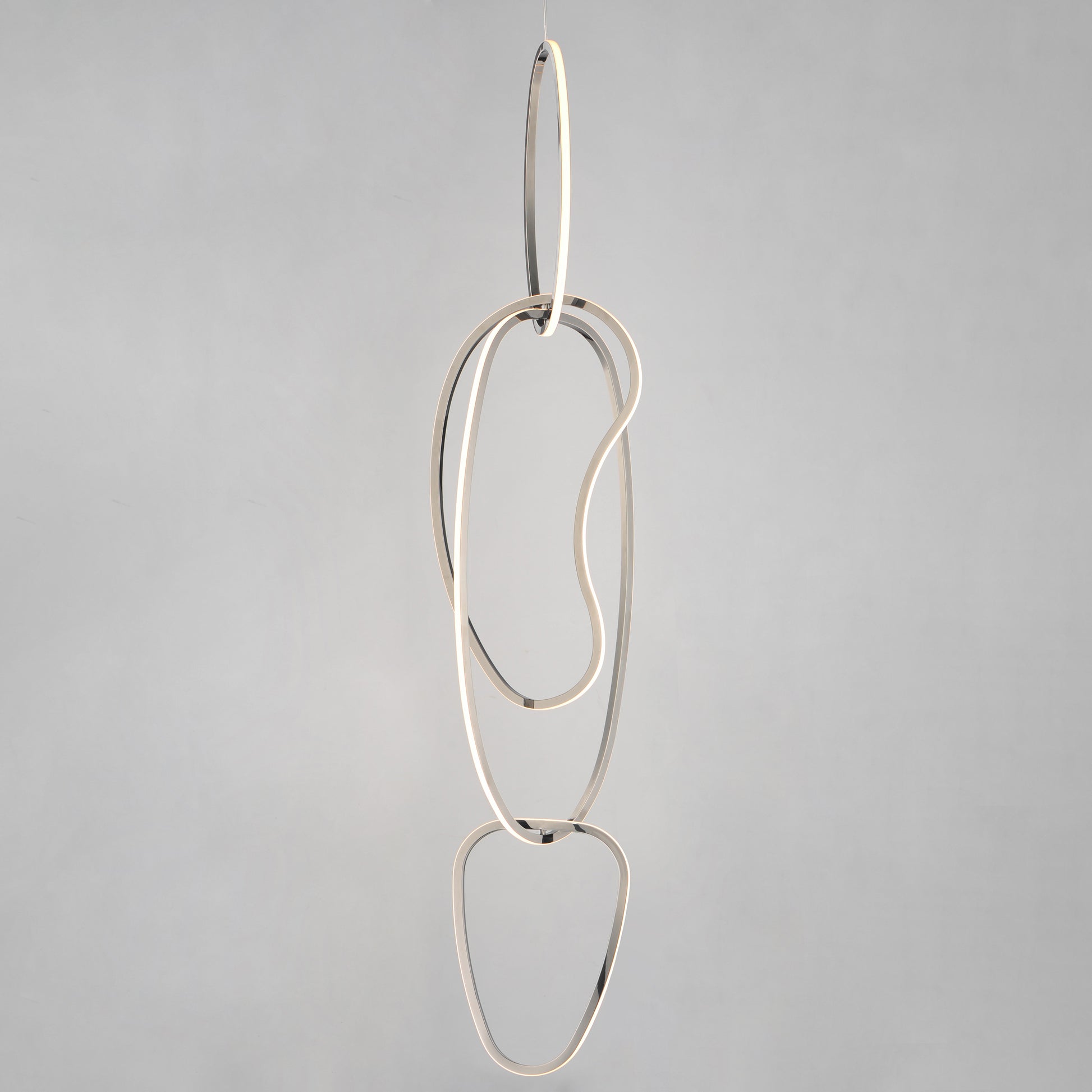 Unity Vertical LED Pendant Black Chrome by ET2