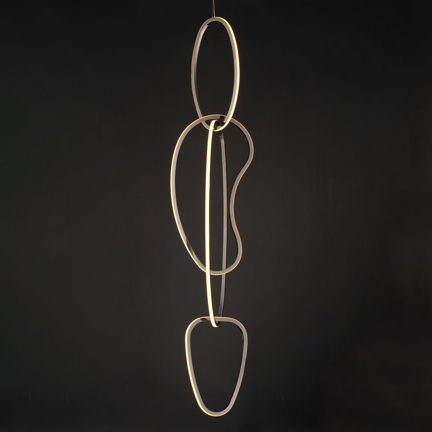 Unity Vertical LED Pendant Black Chrome by ET2