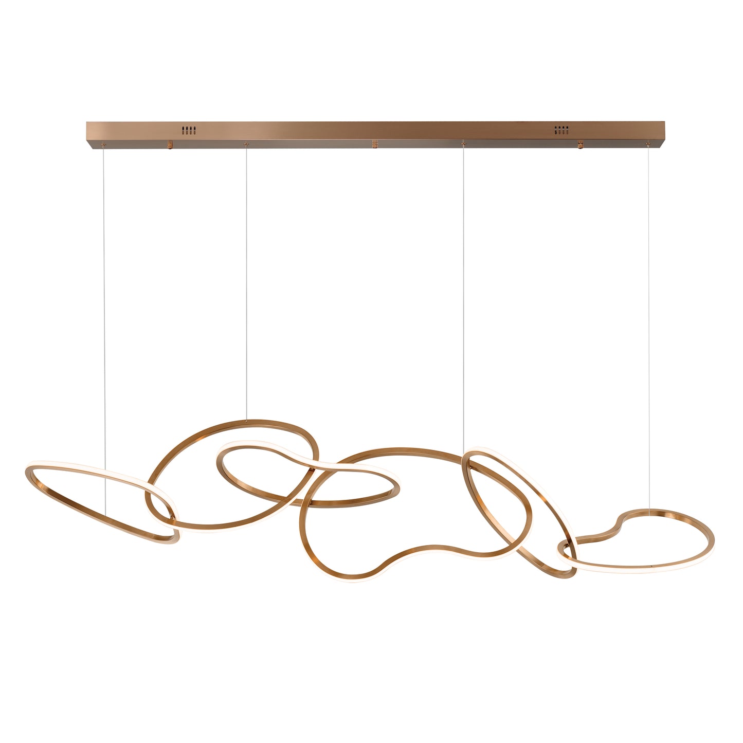 Unity 6-Light LED Pendant Brushed Champagne by ET2