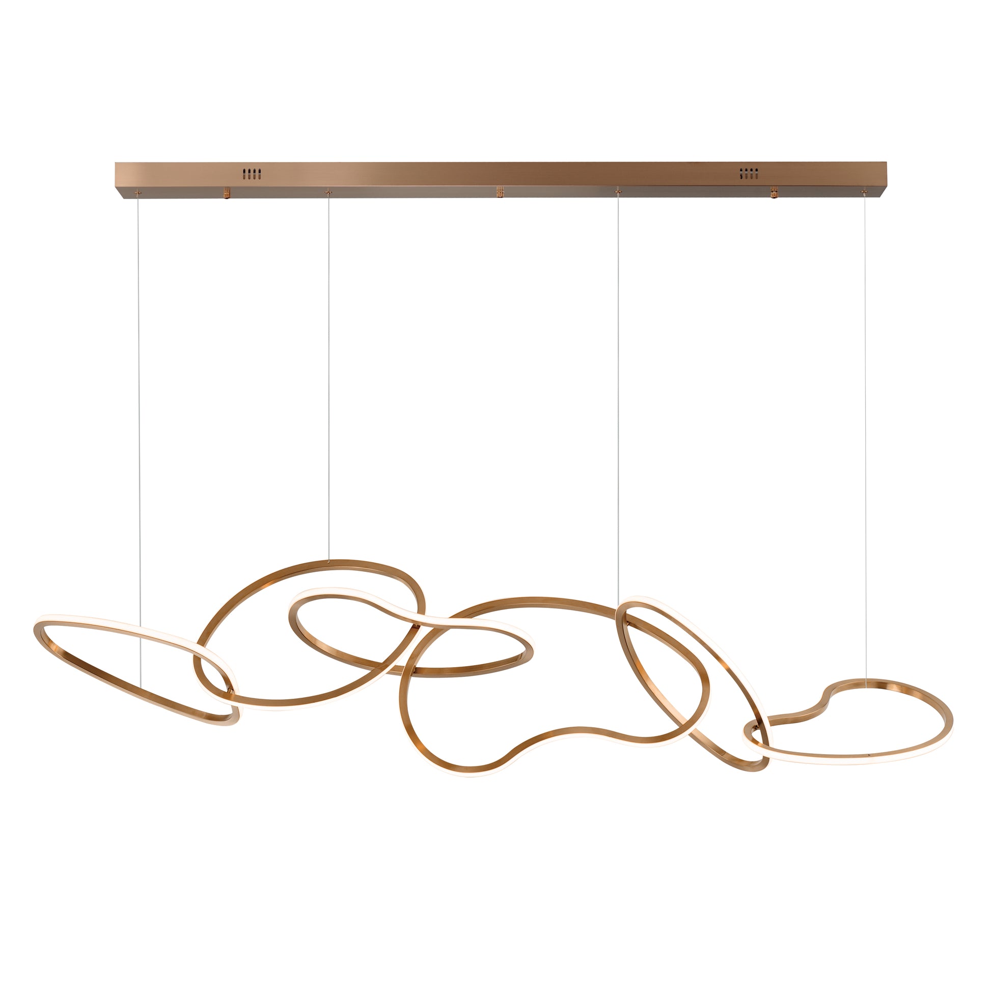 Unity 6-Light LED Pendant Brushed Champagne by ET2
