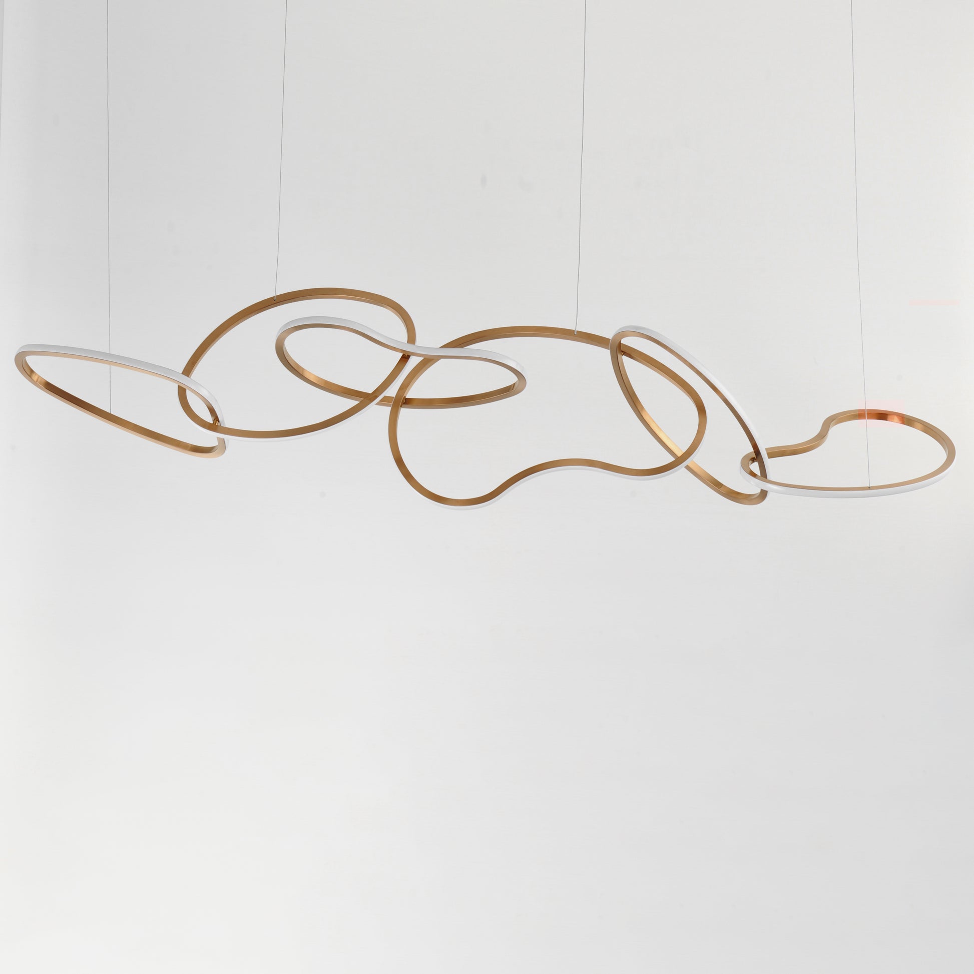 Unity 6-Light LED Pendant Brushed Champagne by ET2