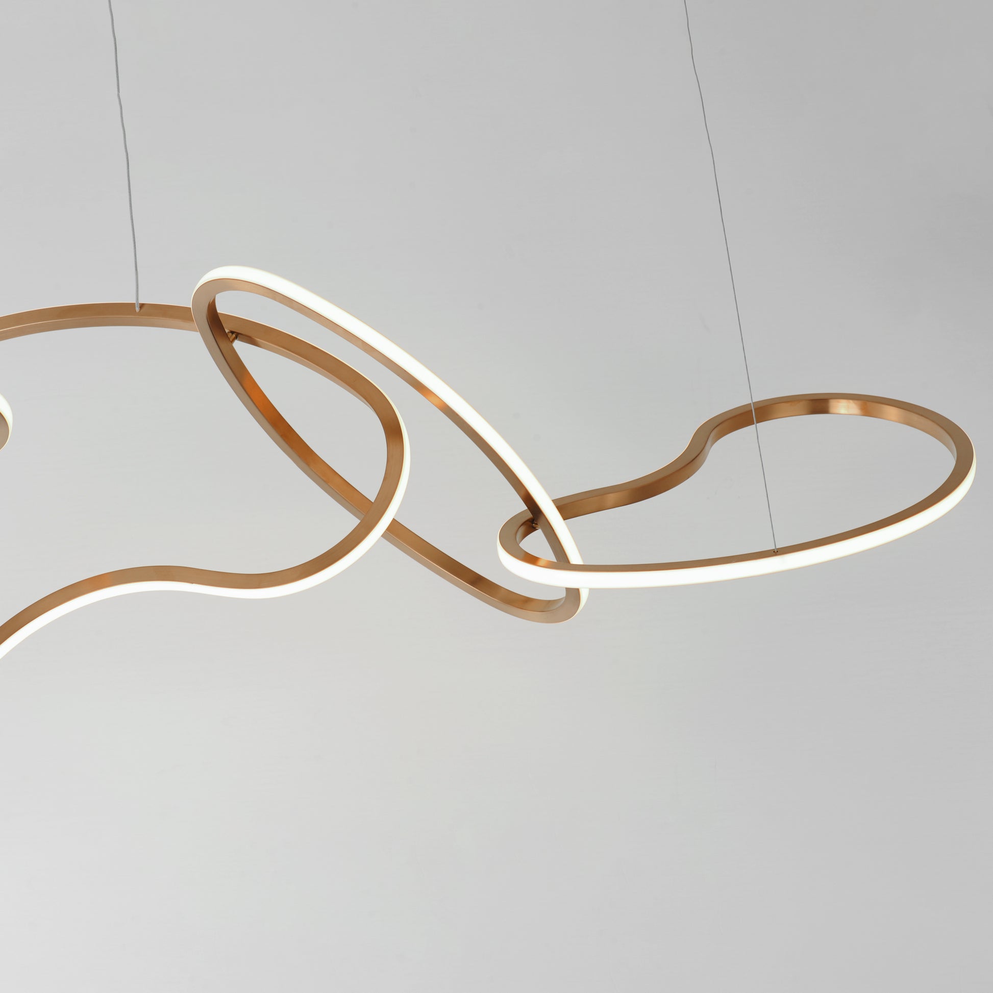 Unity 6-Light LED Pendant Brushed Champagne by ET2