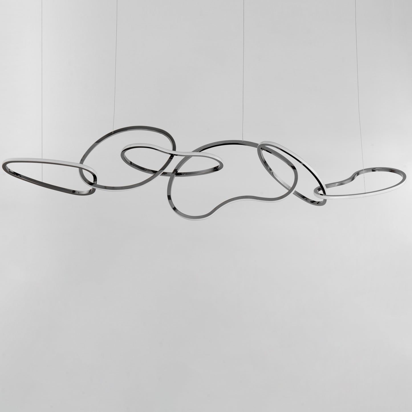 Unity 6-Light LED Pendant Black Chrome by ET2