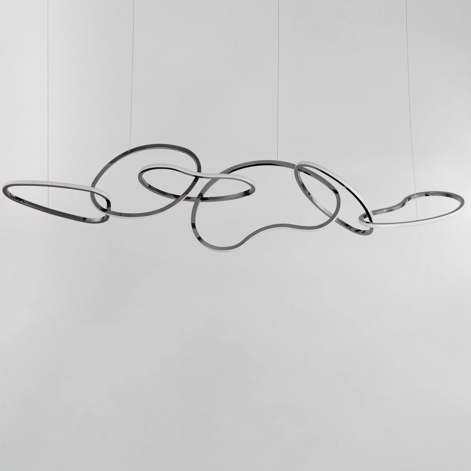 Unity 6-Light LED Pendant Black Chrome by ET2