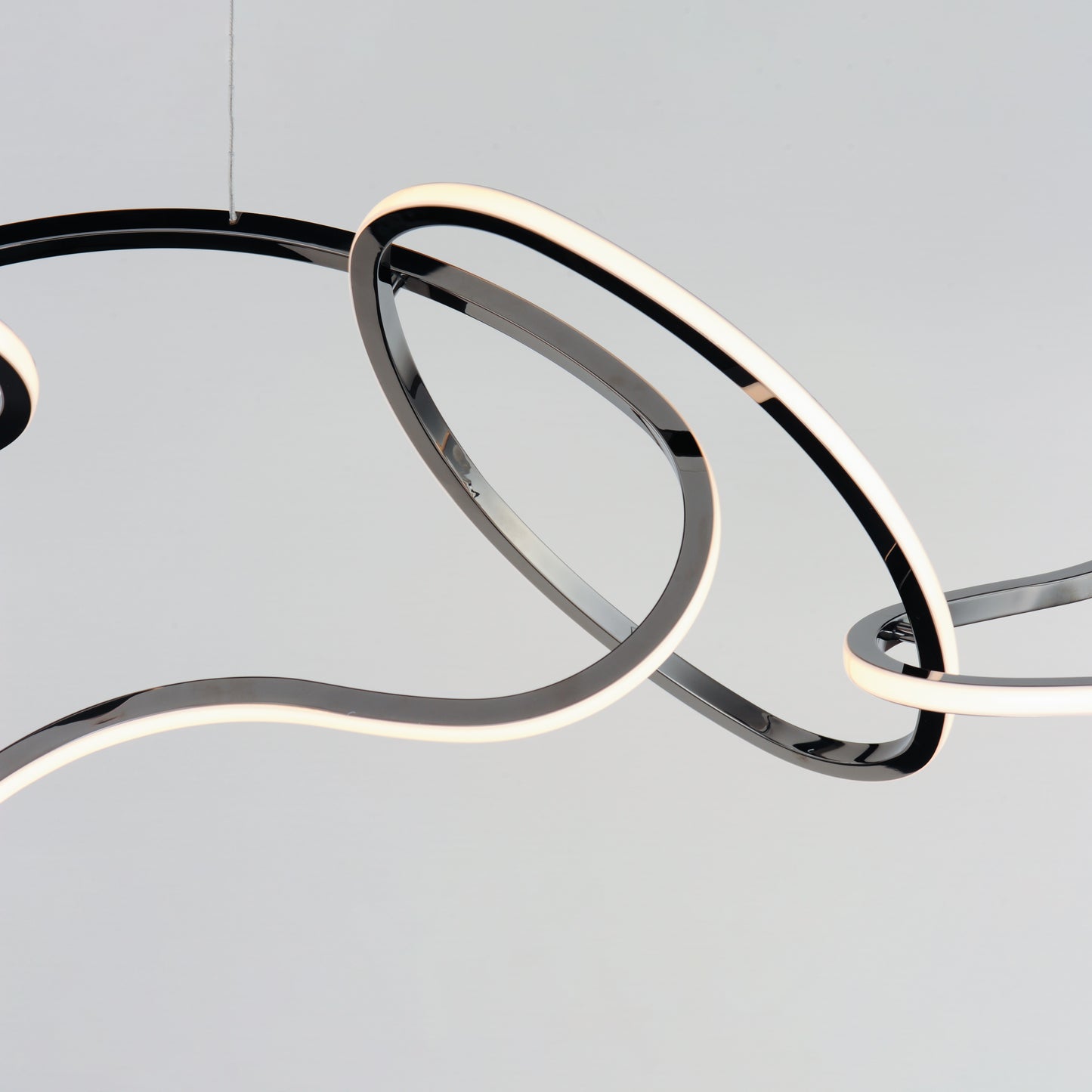 Unity 6-Light LED Pendant Black Chrome by ET2